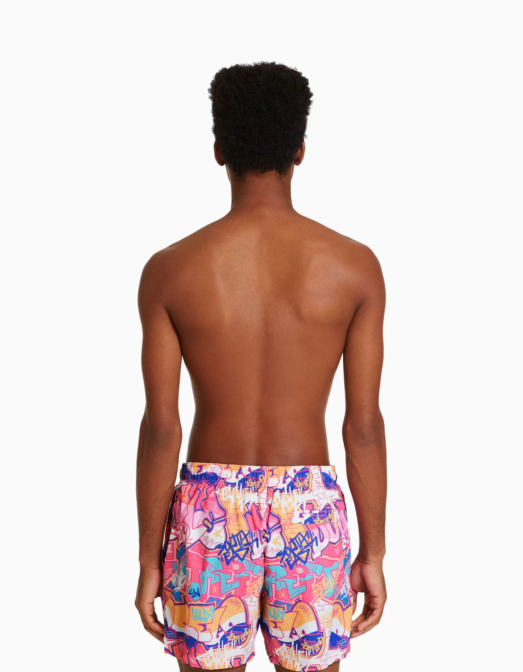 HOMBRE BERSHKA Bañador print grafiti