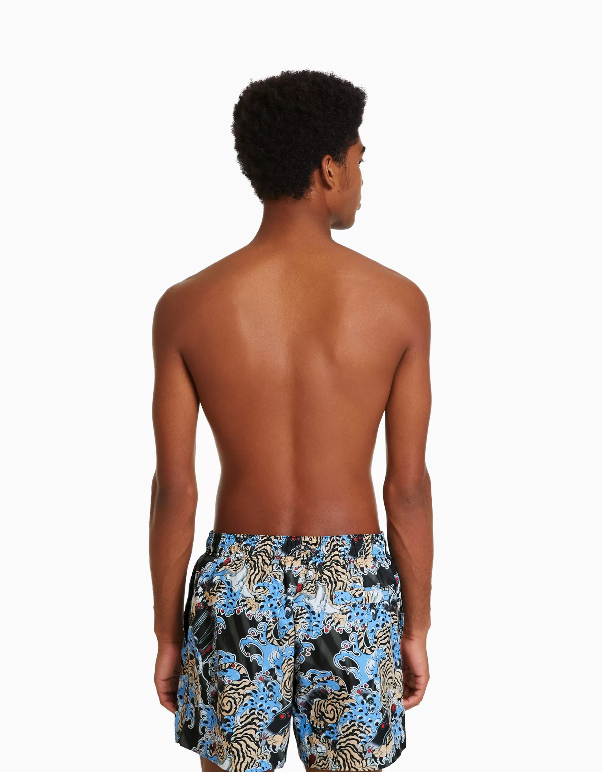 HOMBRE BERSHKA Bañador print tigre