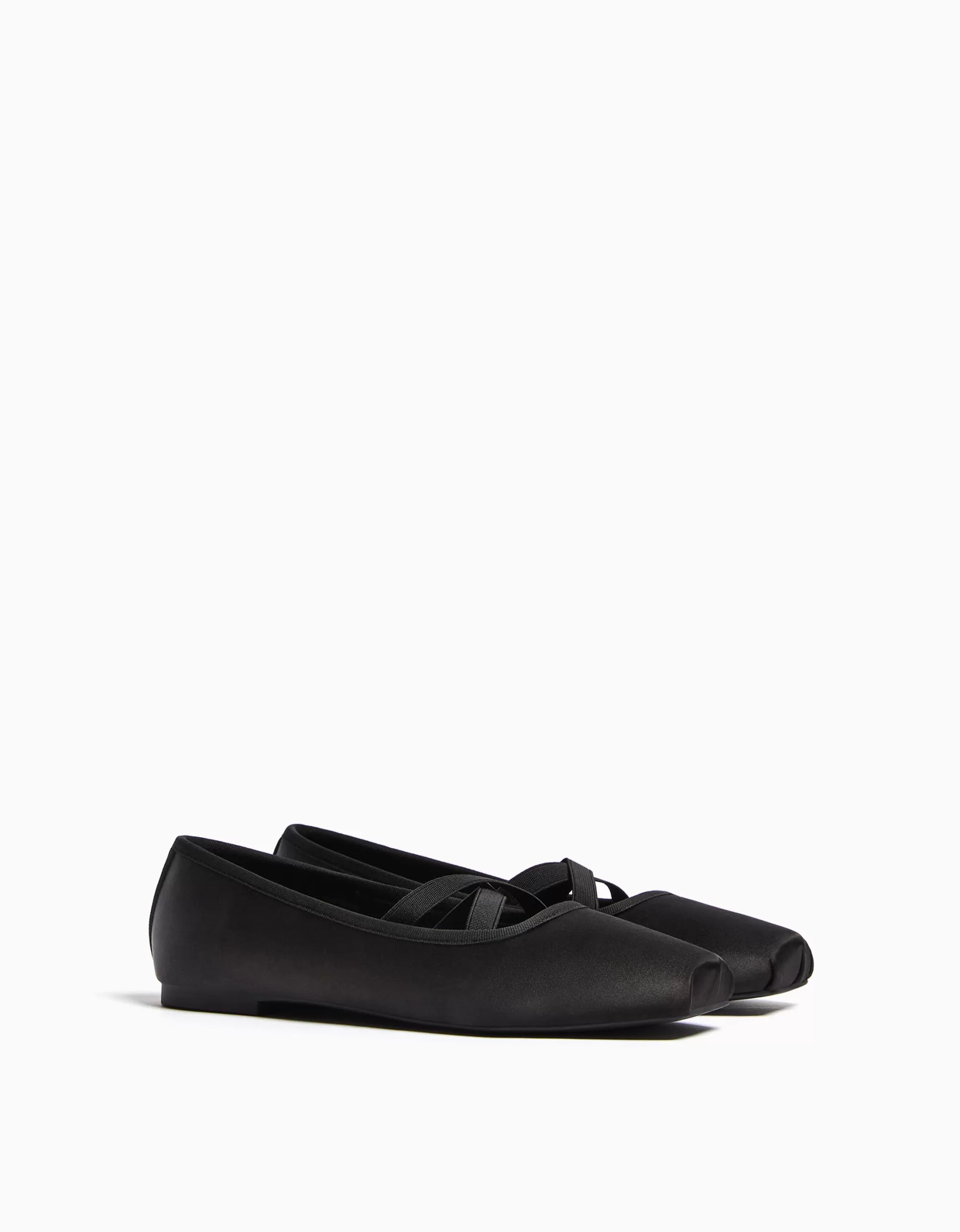 MUJER BERSHKA Bailarina satinada elásticos