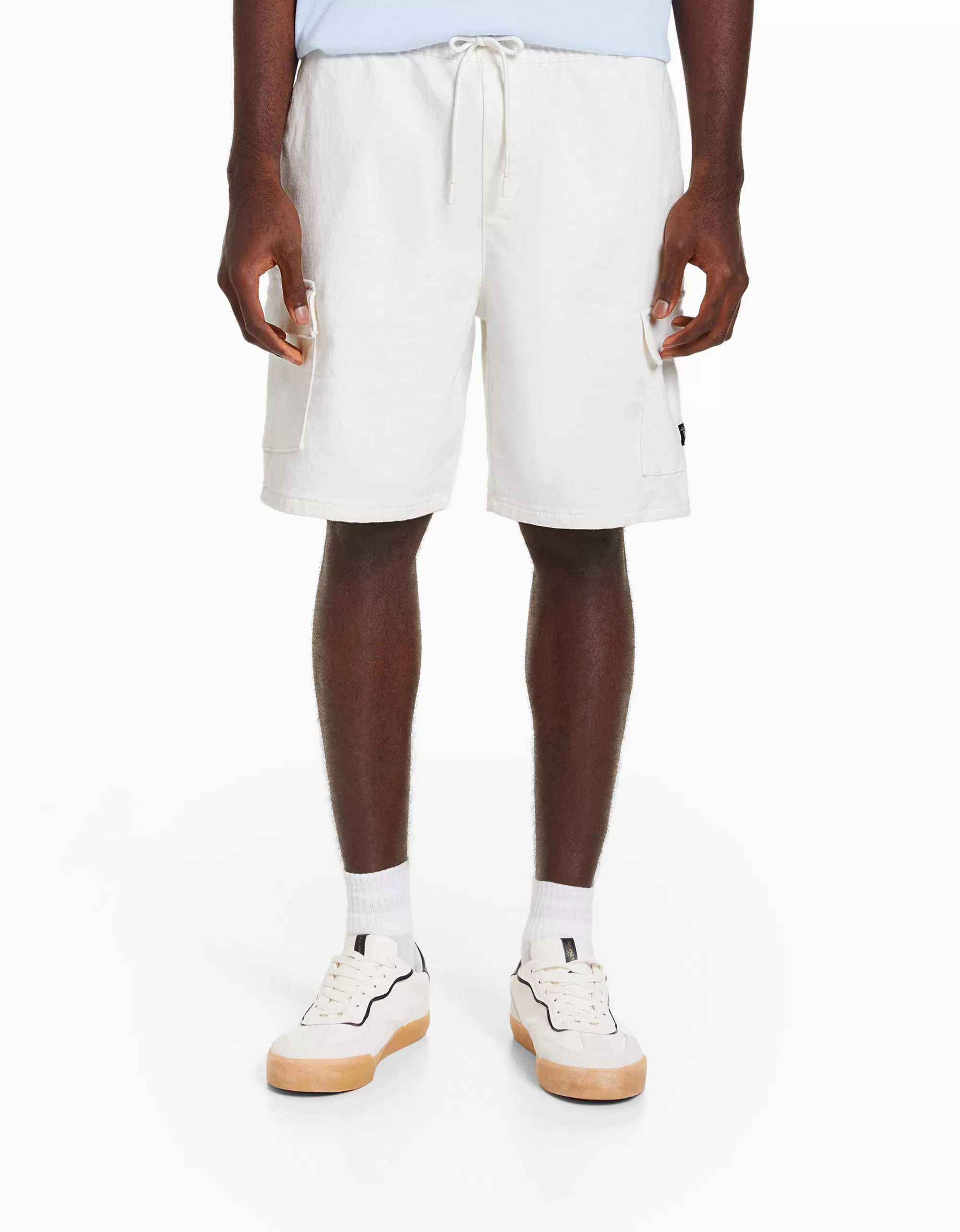 HOMBRE BERSHKA Bermuda jogger cargo
