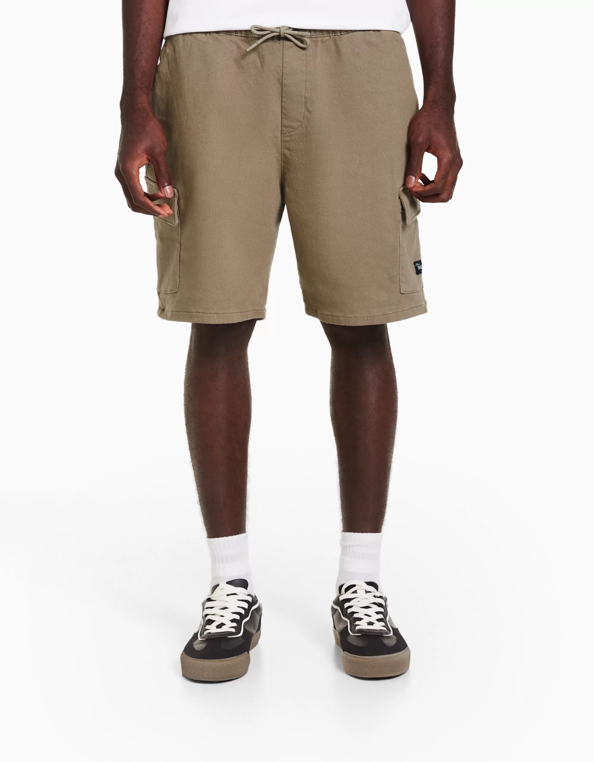 HOMBRE BERSHKA Bermuda jogger cargo