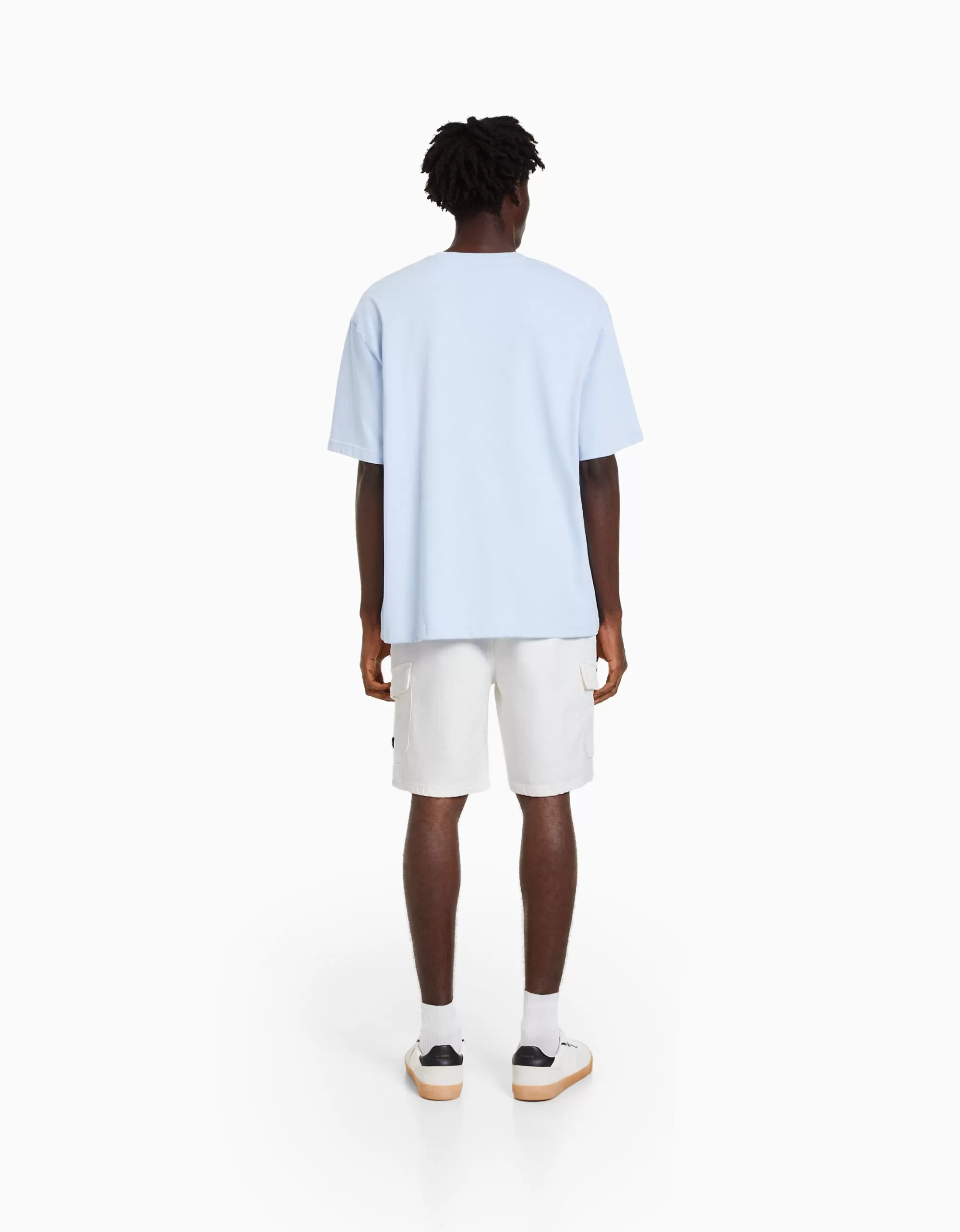 HOMBRE BERSHKA Bermuda jogger cargo