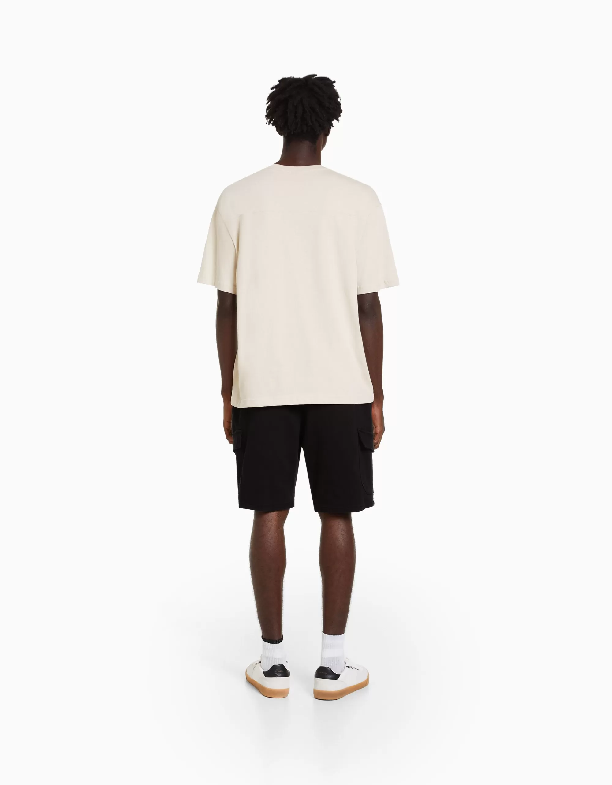 HOMBRE BERSHKA Bermuda jogger cargo