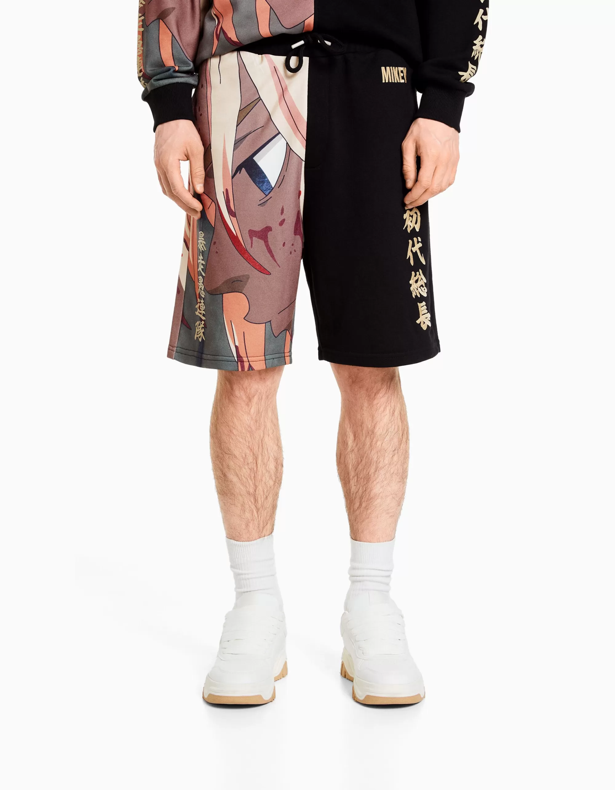 HOMBRE BERSHKA Bermuda print TOKYO REVENGERS
