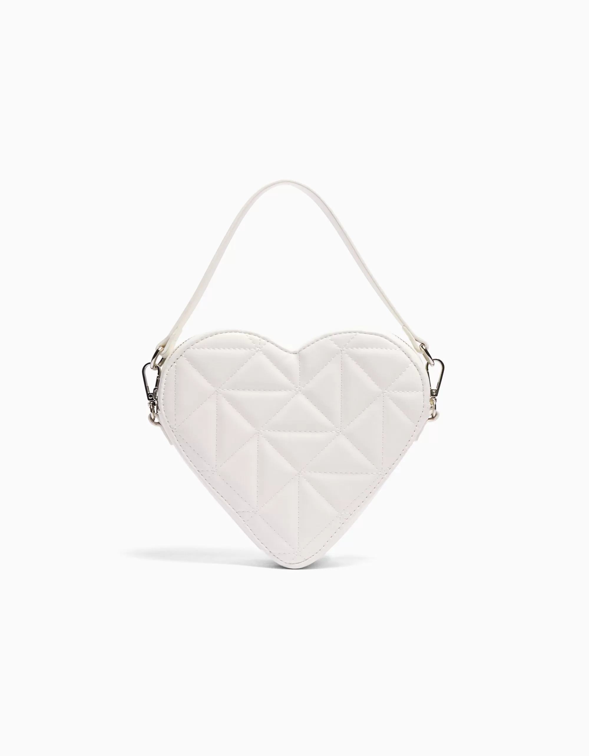 MUJER BERSHKA Bolso acolchado corazón asa ajustable