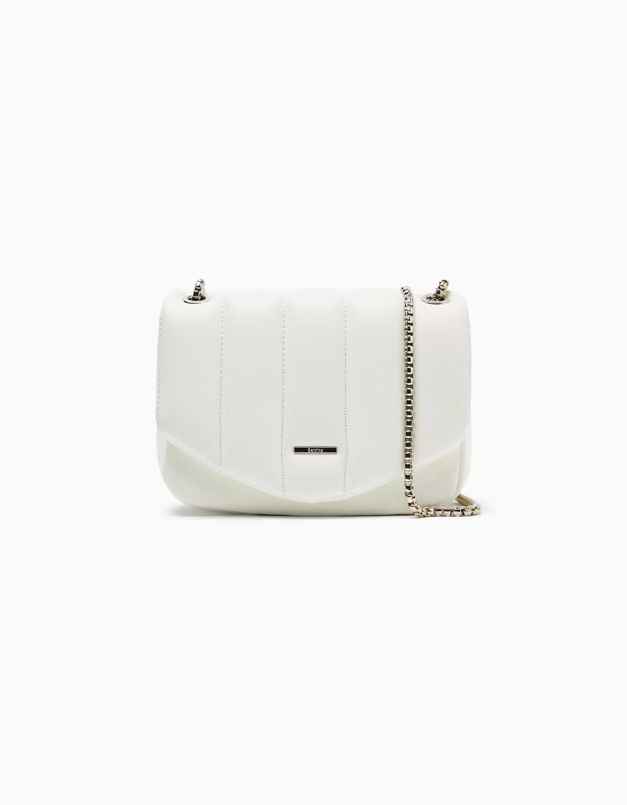 MUJER BERSHKA Bolso asa cadena acolchado vertical