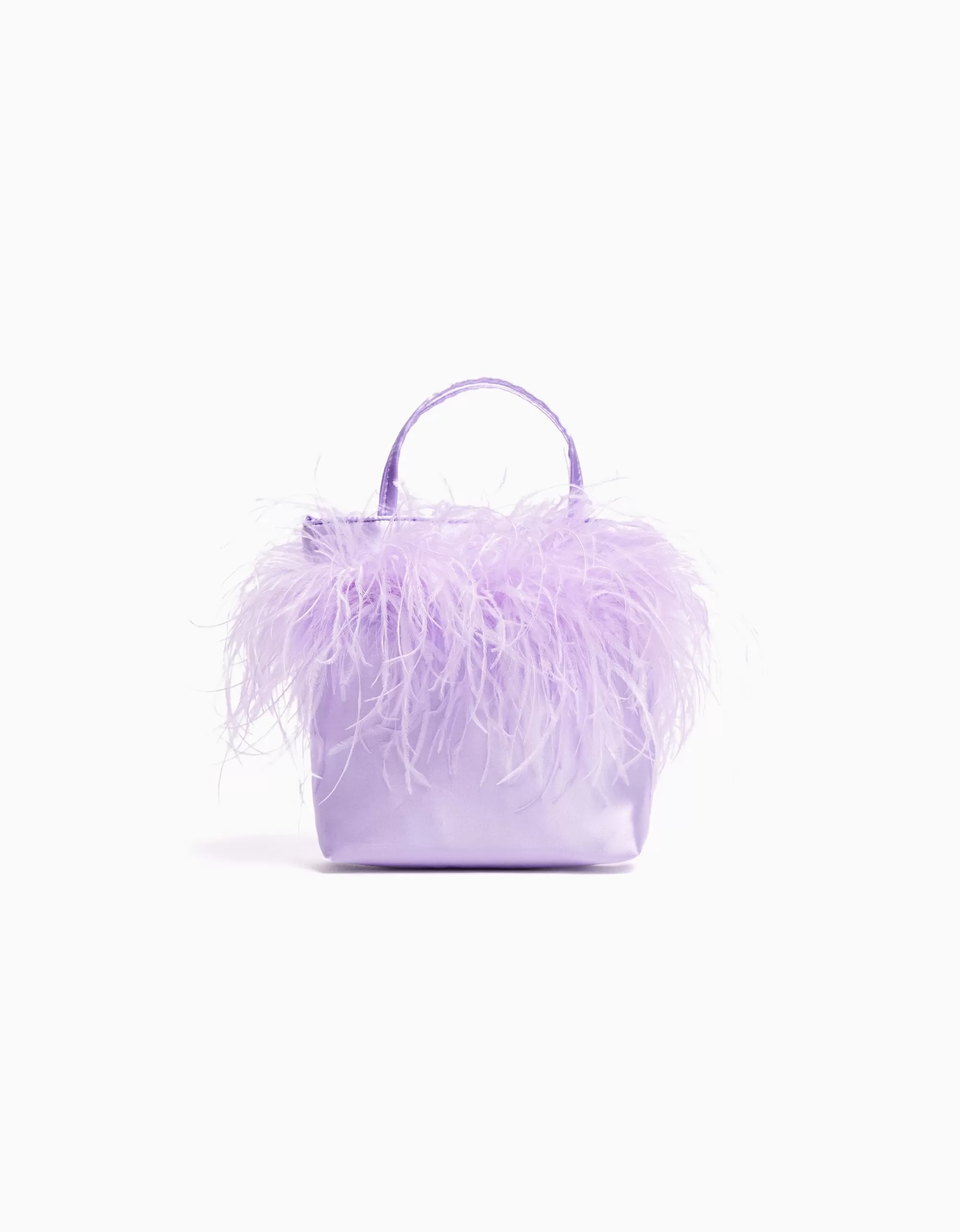 MUJER BERSHKA Bolso asa plumas
