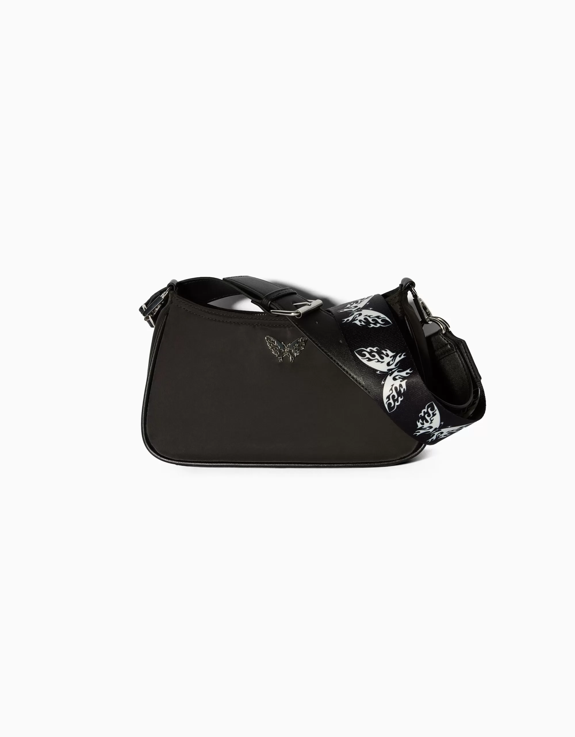 MUJER BERSHKA Bolso bandolera print mariposas
