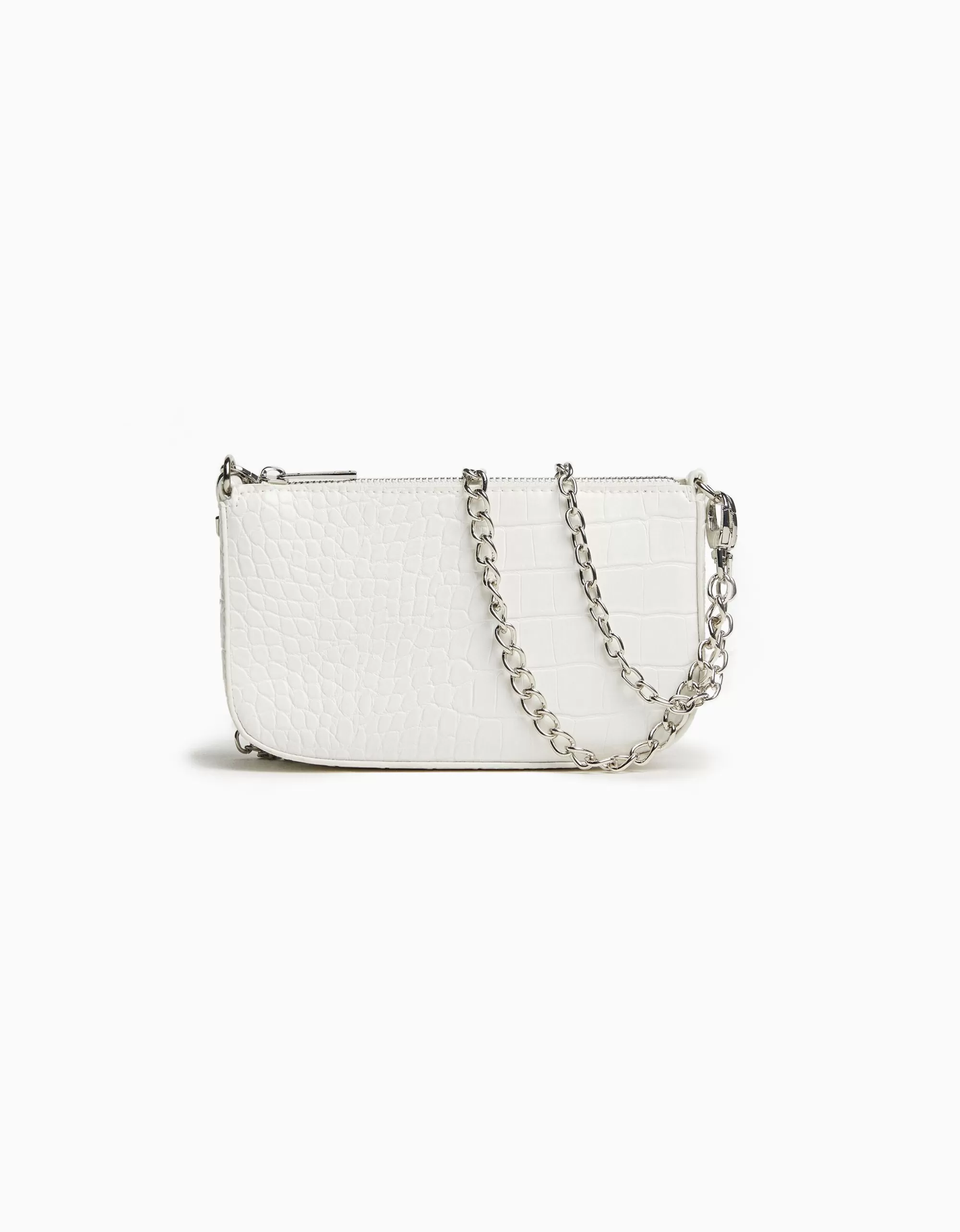 MUJER BERSHKA Bolso cadena efecto cocodrilo