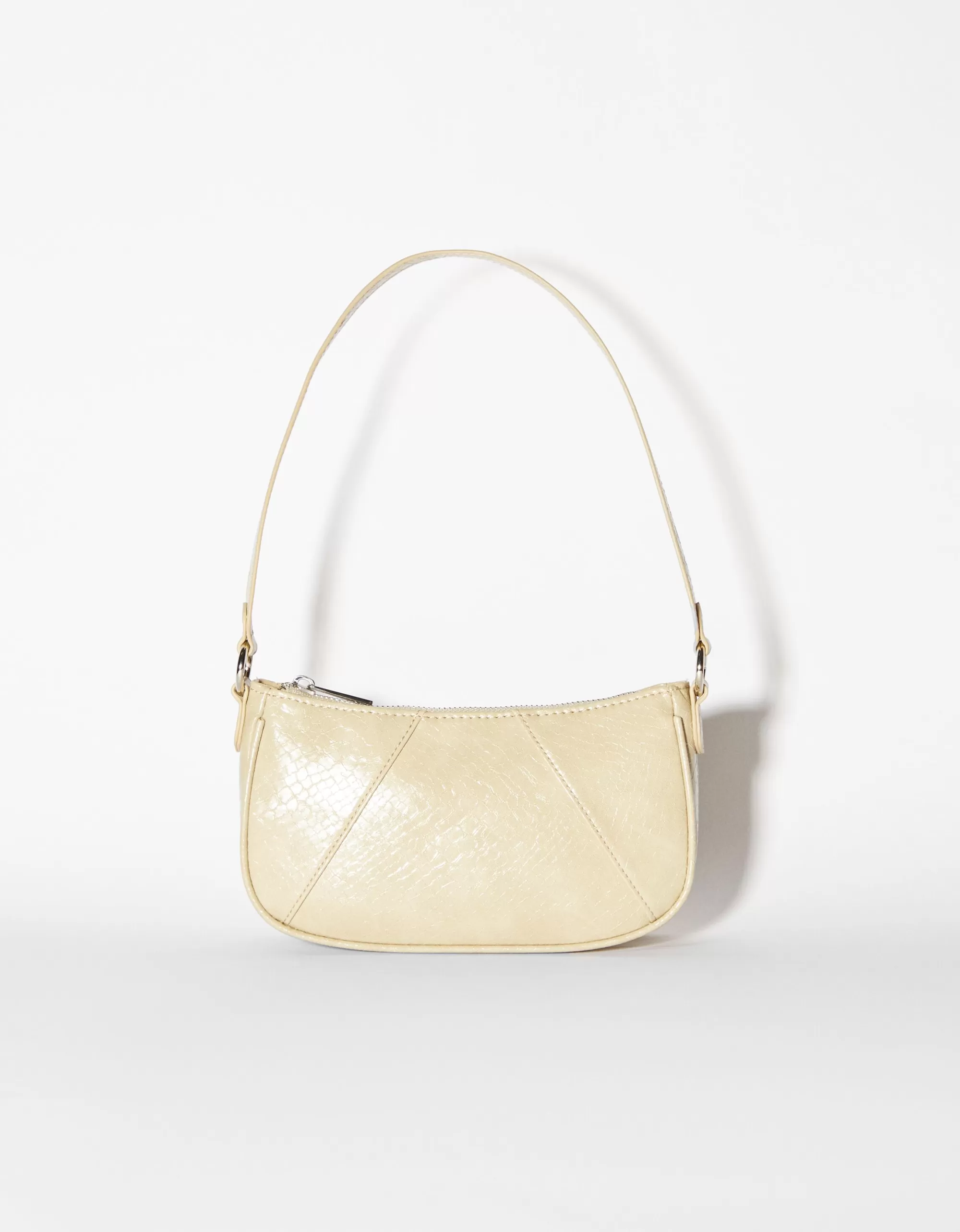 MUJER BERSHKA Bolso hombro efecto piel
