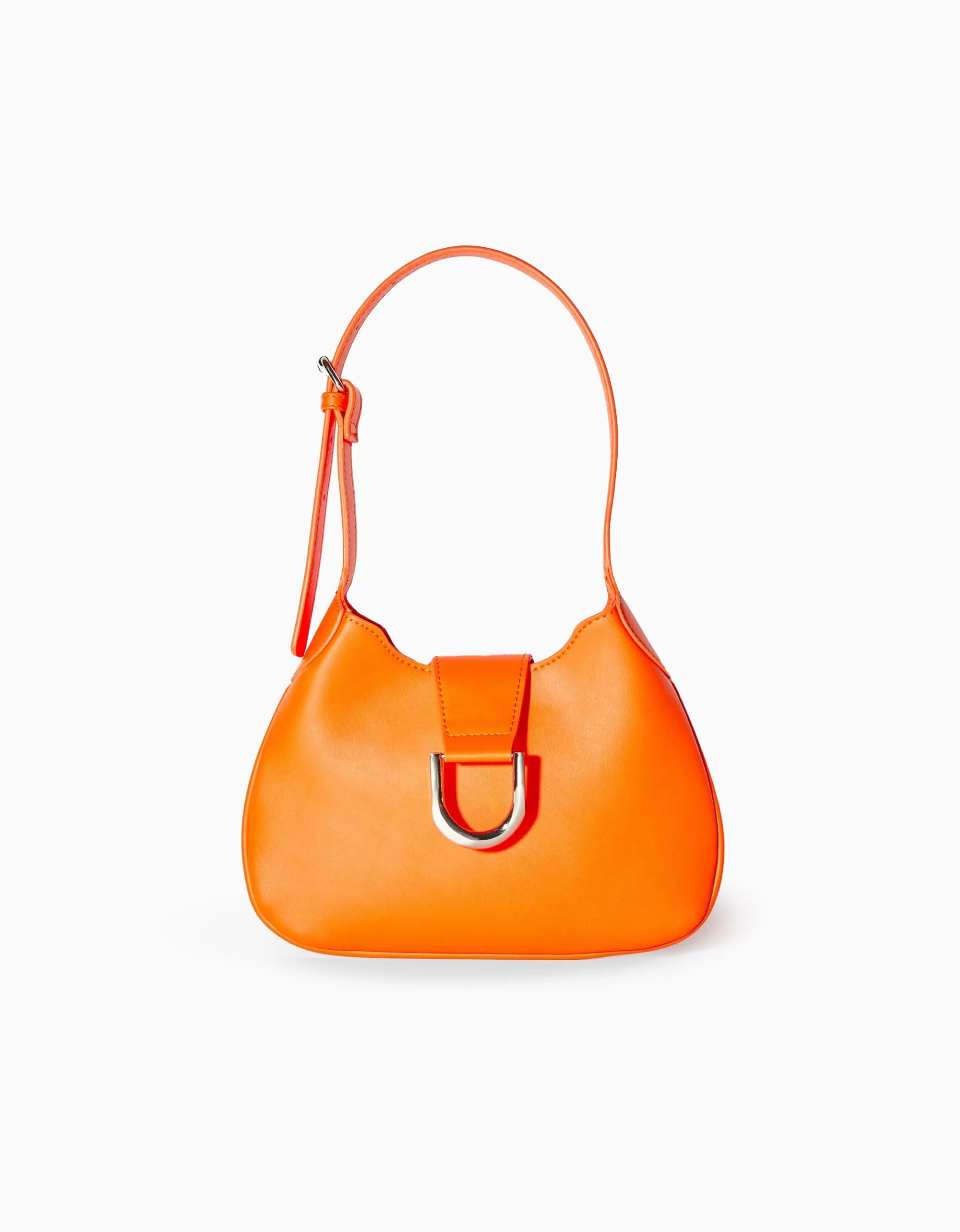MUJER BERSHKA Bolso hombro hebilla efecto plata