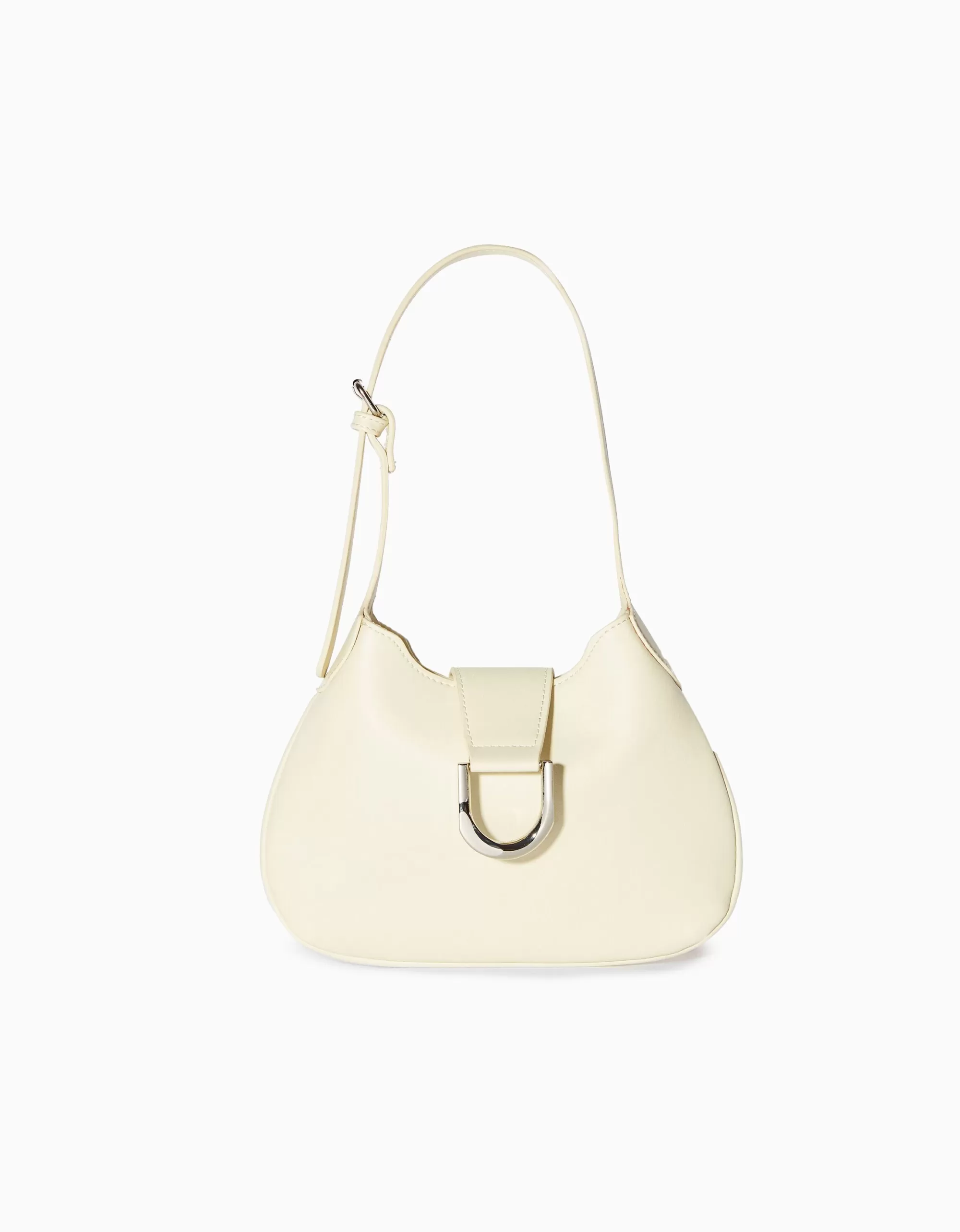 MUJER BERSHKA Bolso hombro hebilla efecto plata