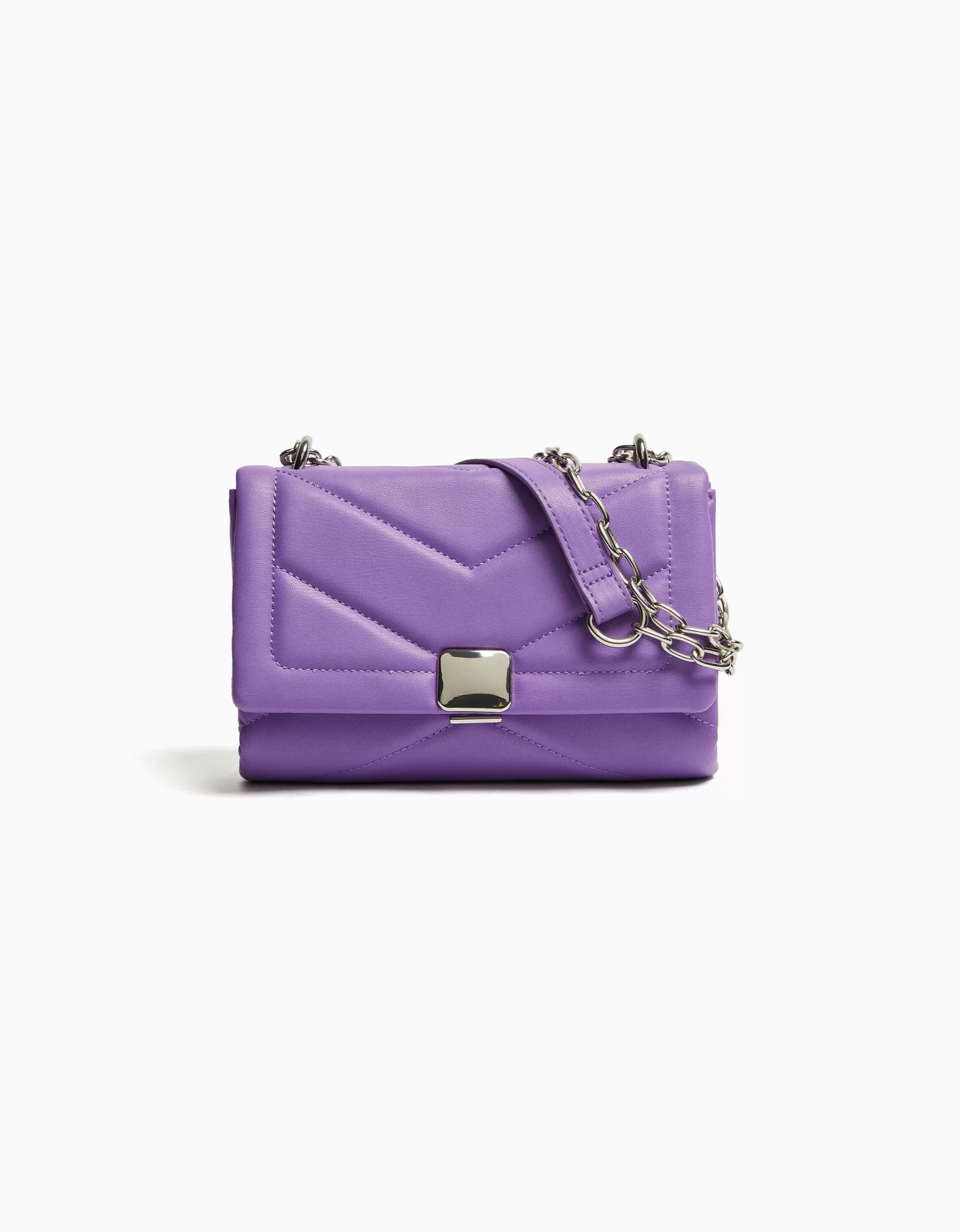 MUJER BERSHKA Bolso mini hombro acolchado cadena