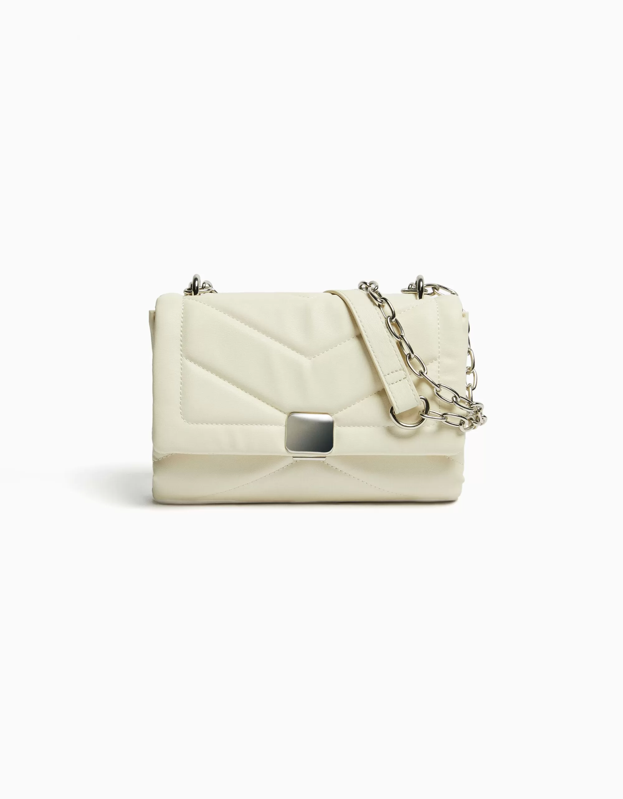 MUJER BERSHKA Bolso mini hombro acolchado cadena