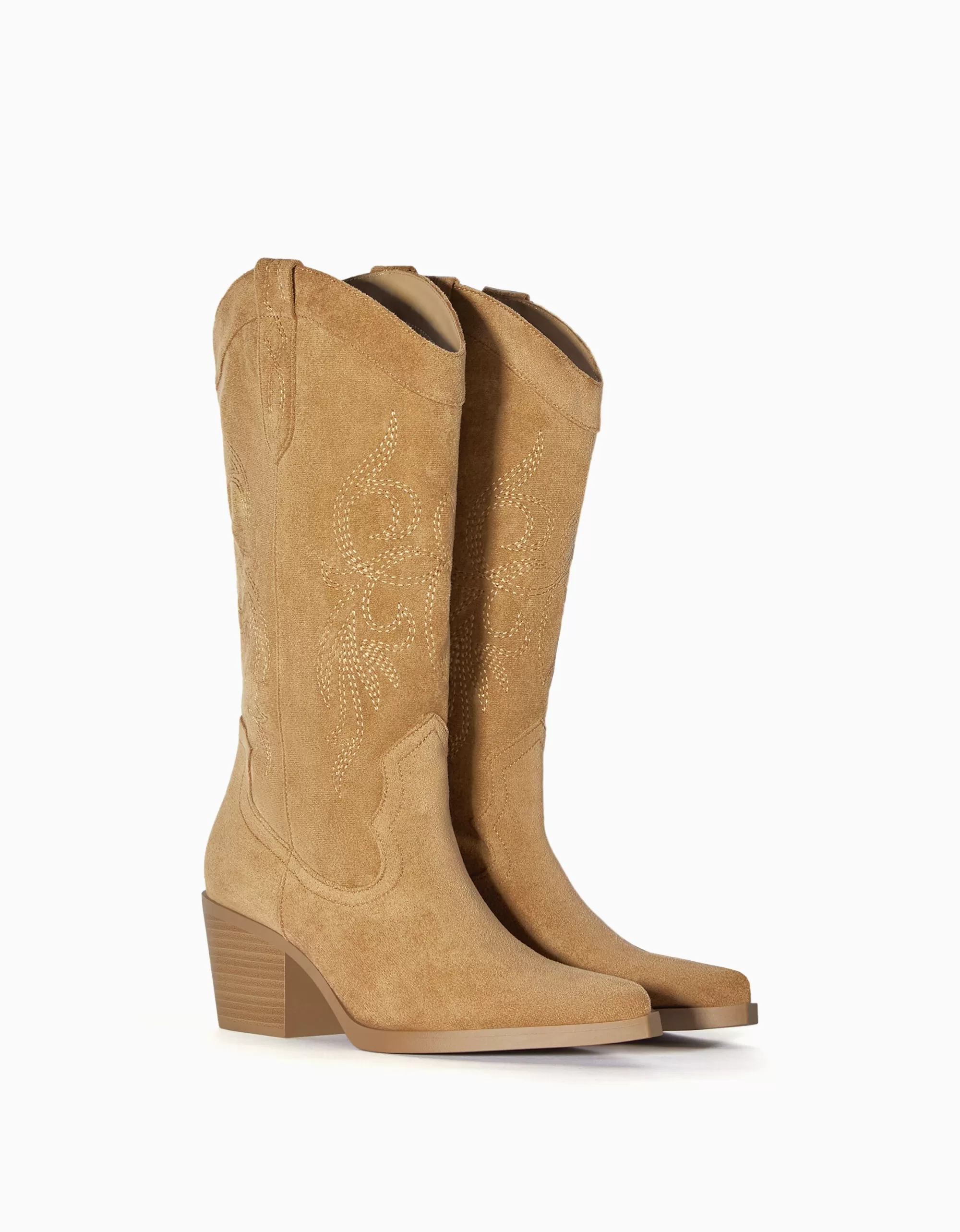MUJER BERSHKA Botas cowboy tacón
