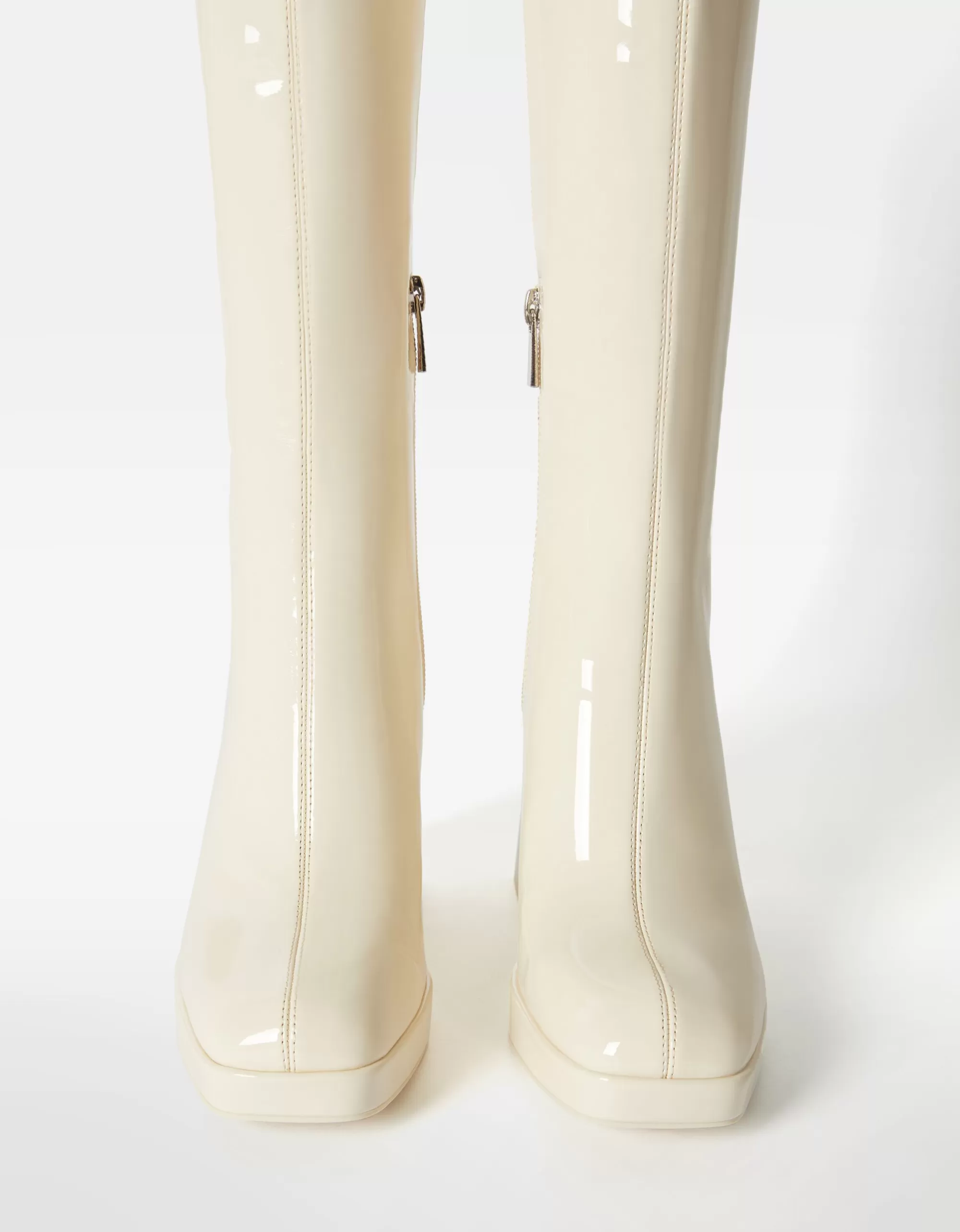 MUJER BERSHKA Botas tacón mini plataforma