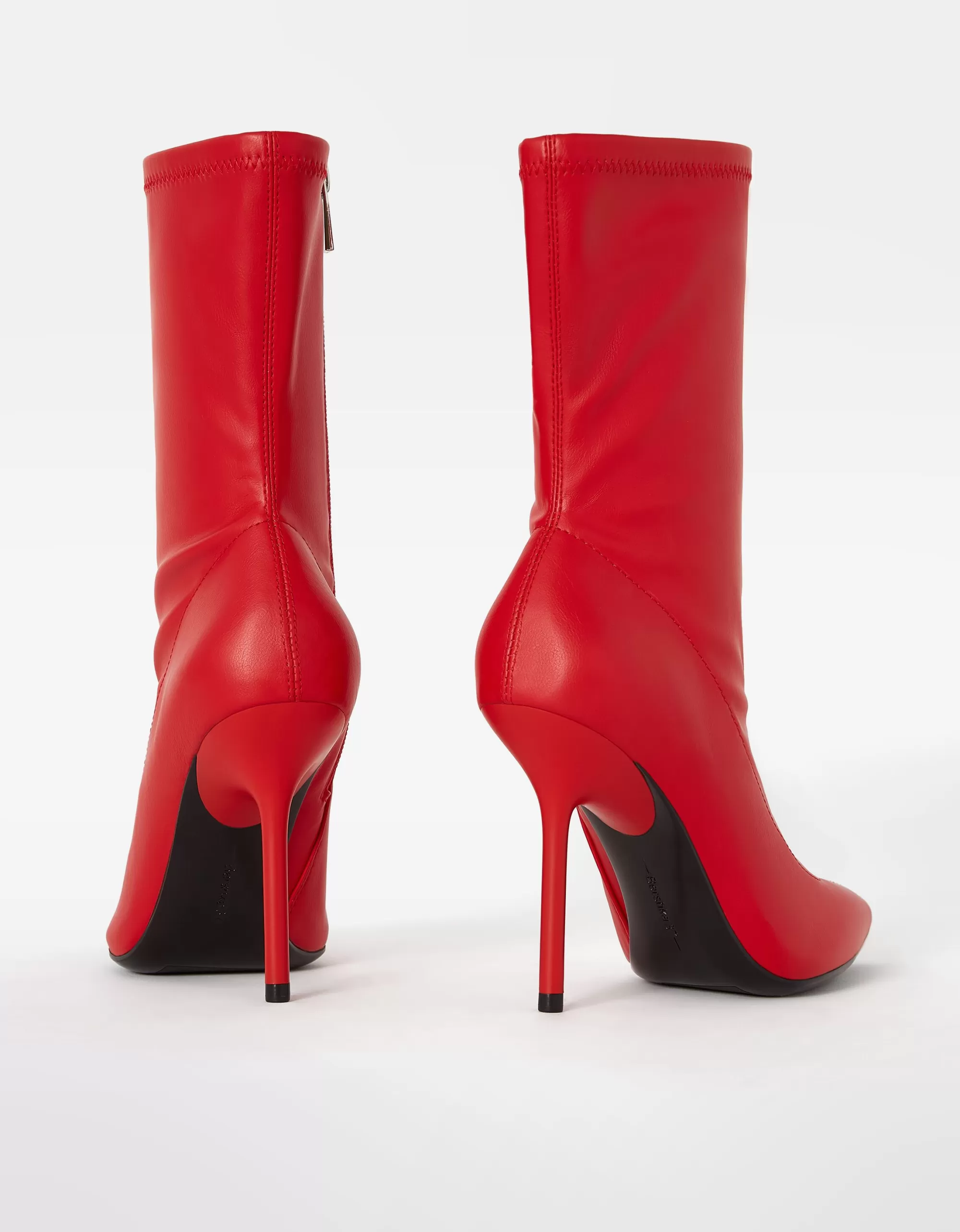MUJER BERSHKA Botines tacón ajustados