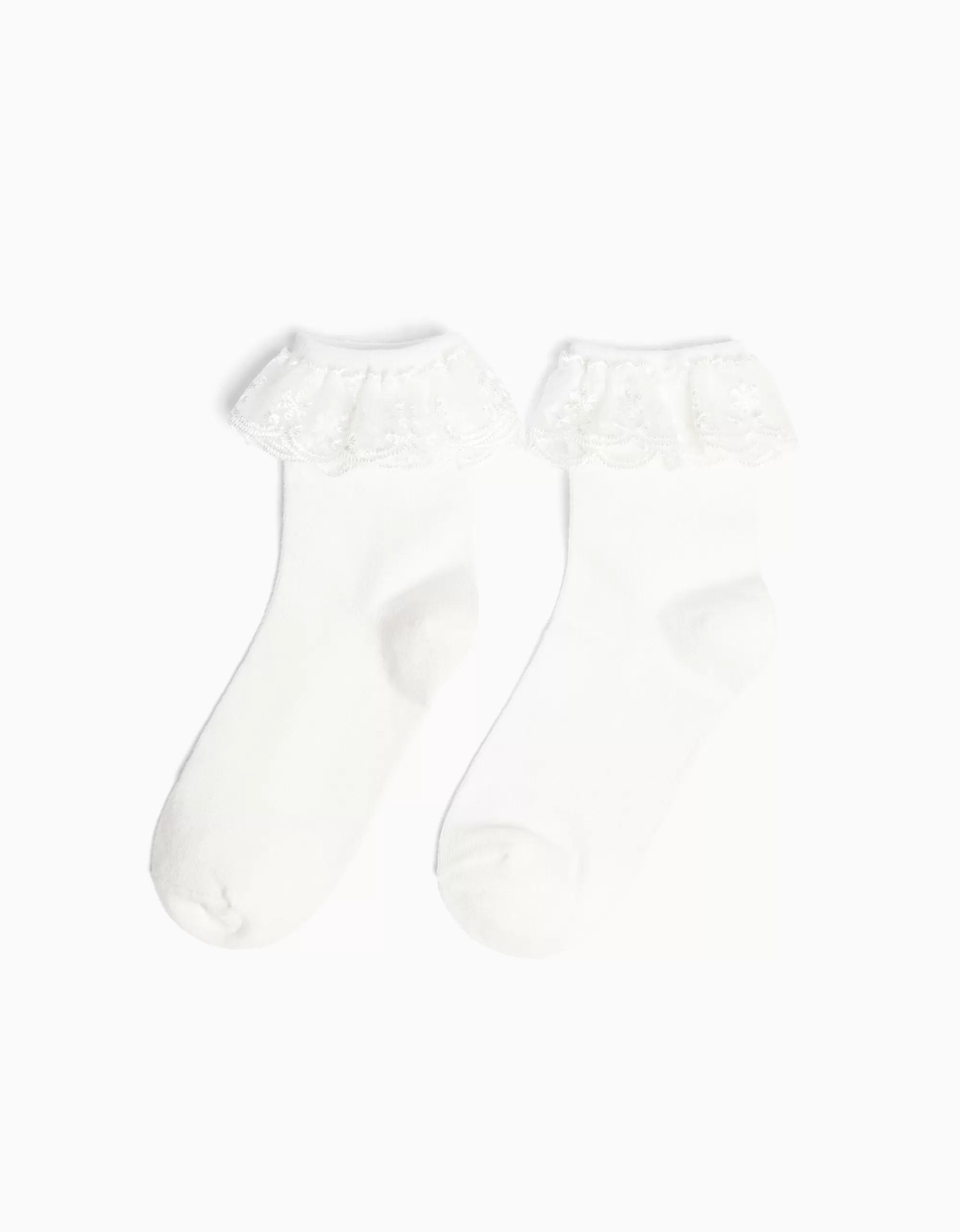 MUJER BERSHKA Calcetínes volantes