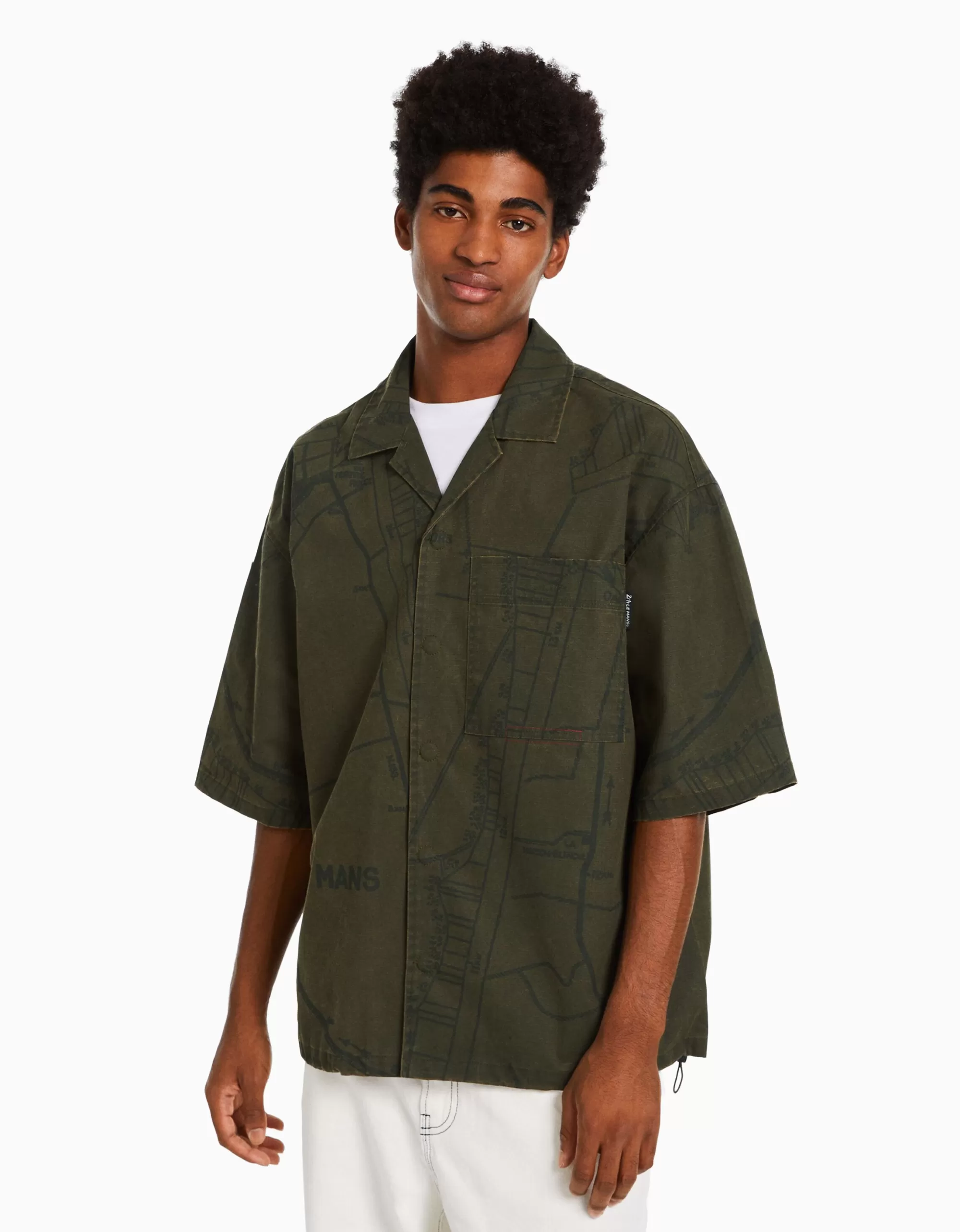 HOMBRE BERSHKA Camisa manga corta 24h LE MANS