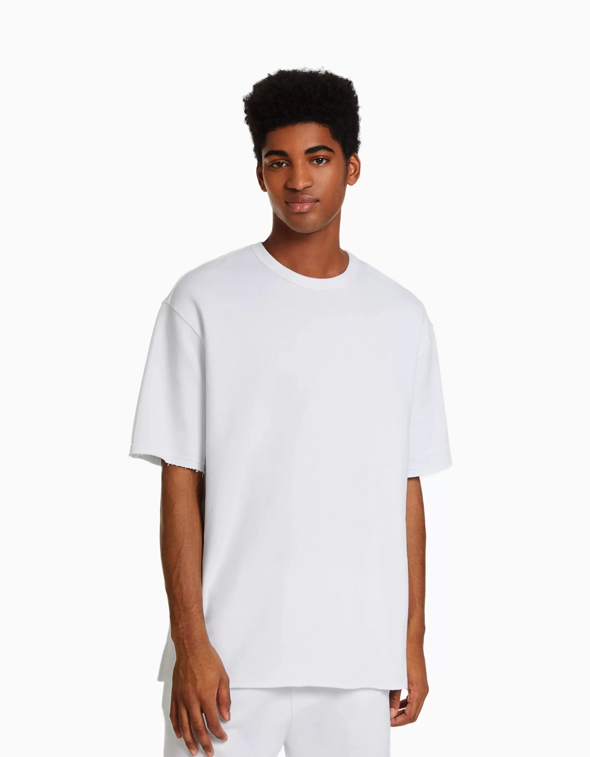 HOMBRE BERSHKA Camiseta manga corta efecto lavado