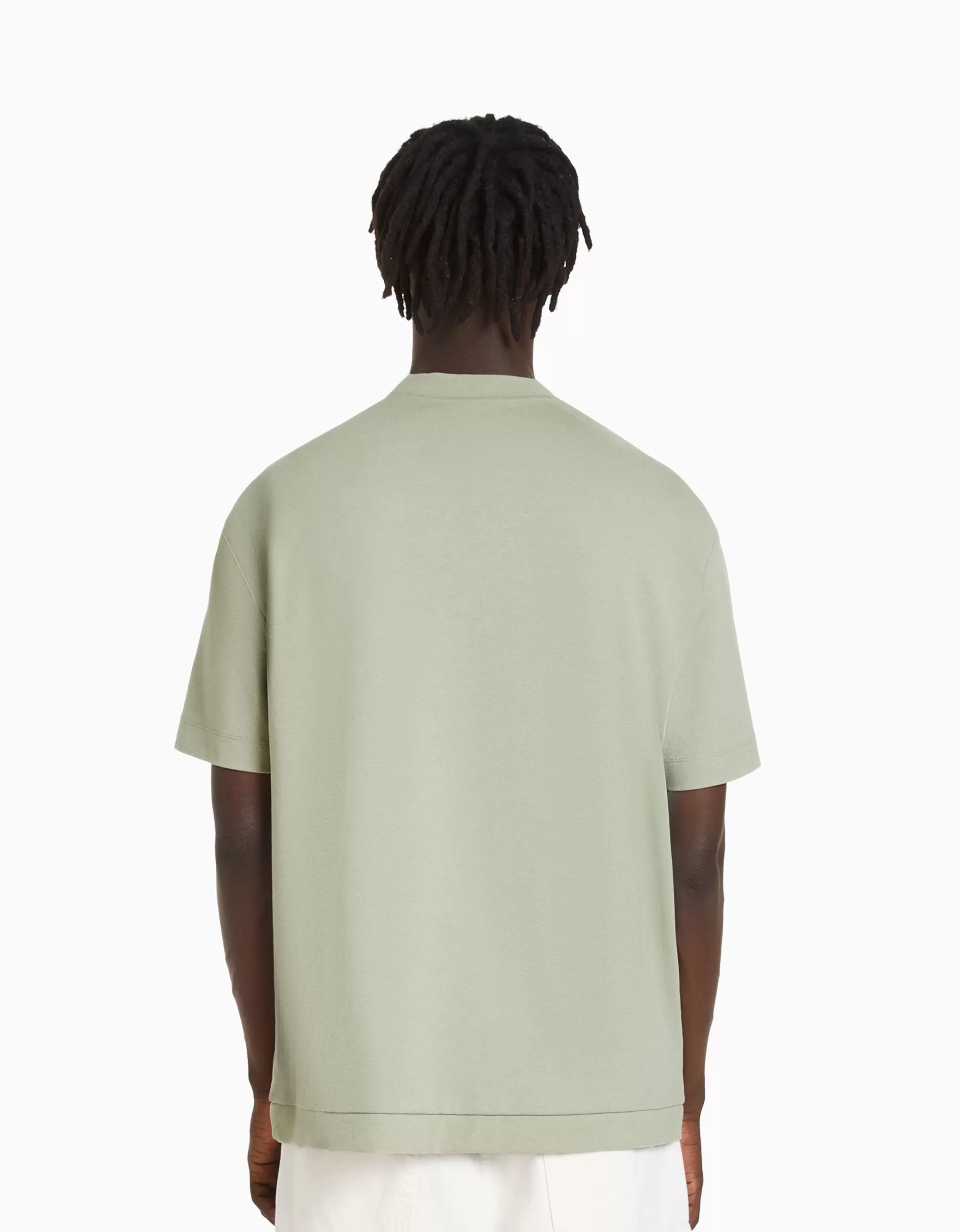 MUJER BERSHKA Camiseta manga corta interlock