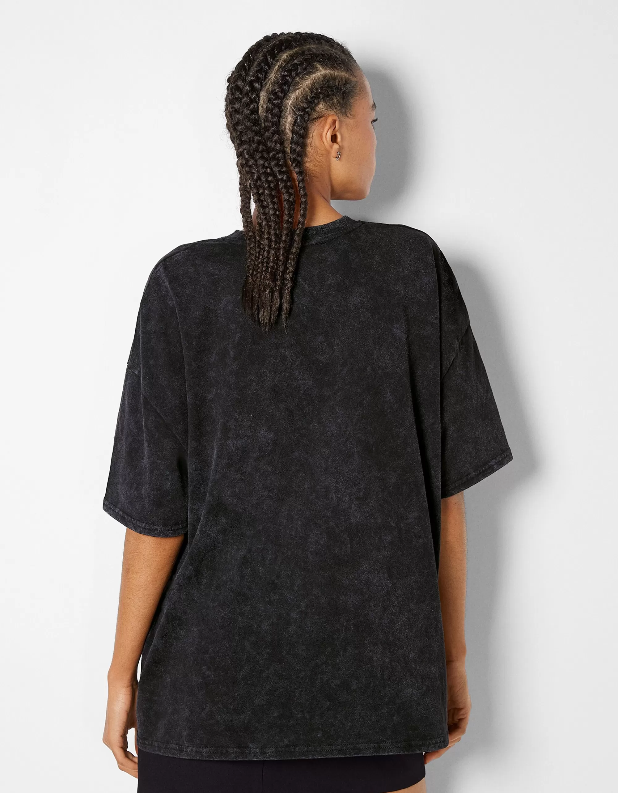 MUJER BERSHKA Camiseta manga corta print