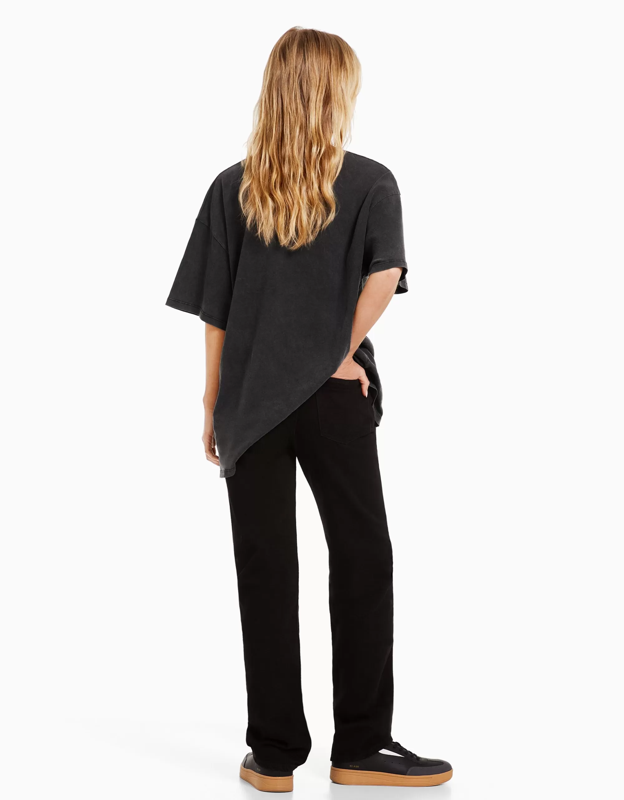 MUJER BERSHKA Camiseta manga corta print