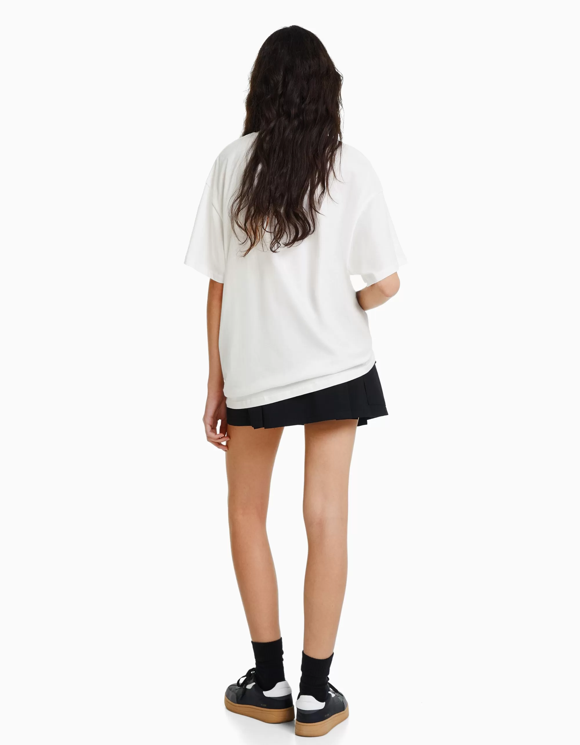 MUJER BERSHKA Camiseta manga corta print Art Series