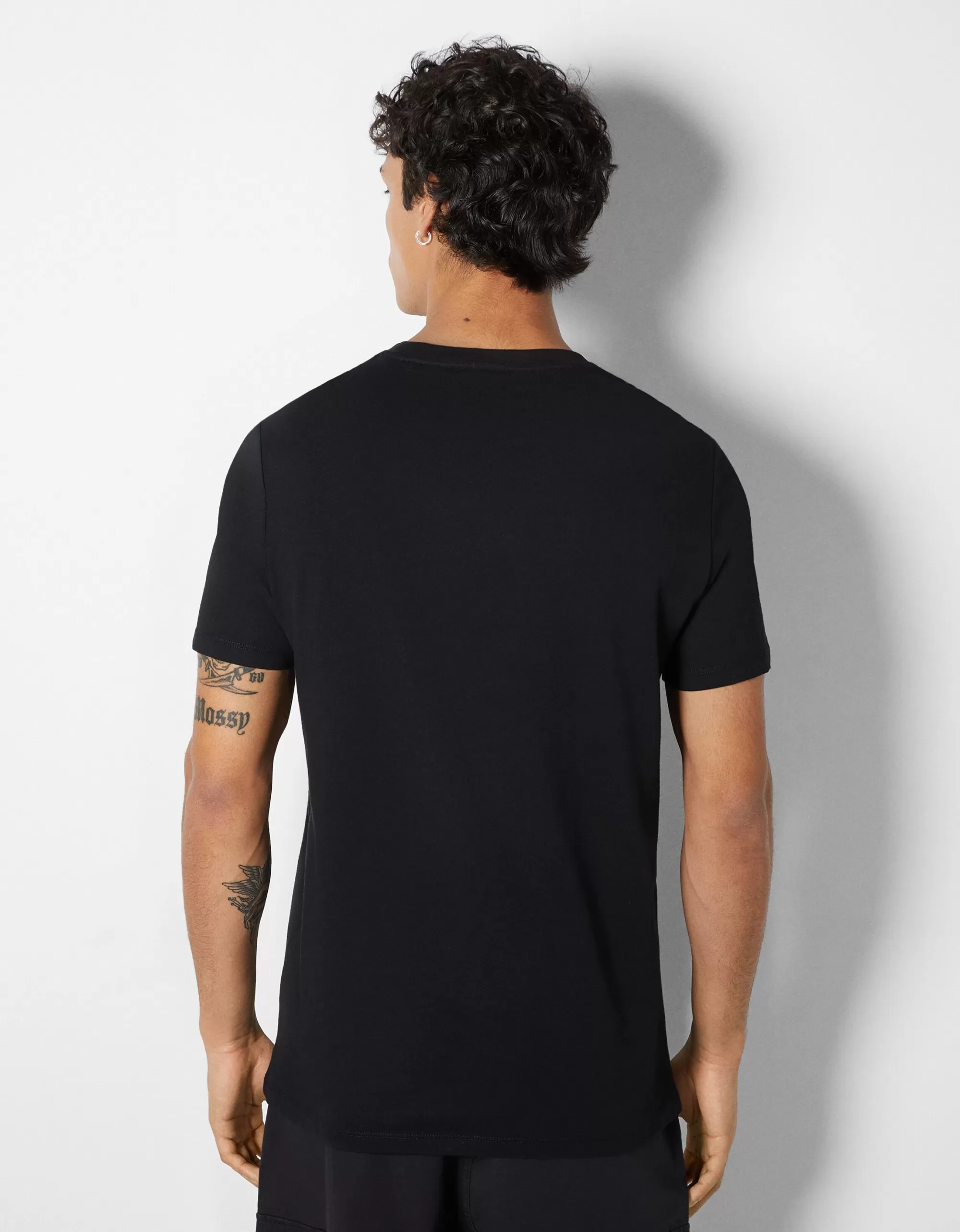 HOMBRE BERSHKA Camiseta manga corta print fotográfico