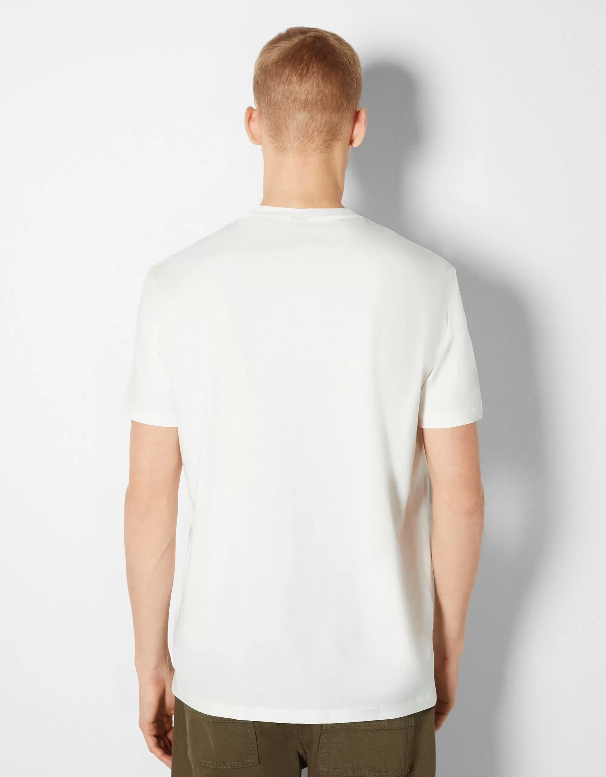 HOMBRE BERSHKA Camiseta manga corta print fotográfico
