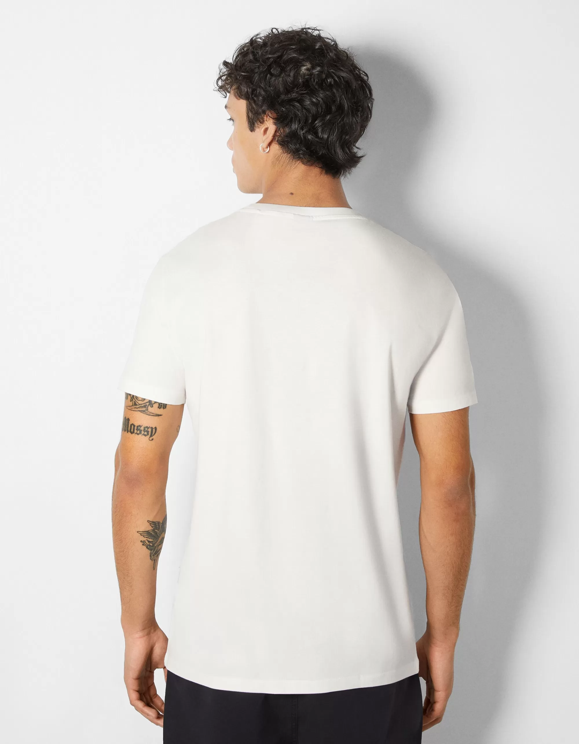HOMBRE BERSHKA Camiseta manga corta print fotográfico