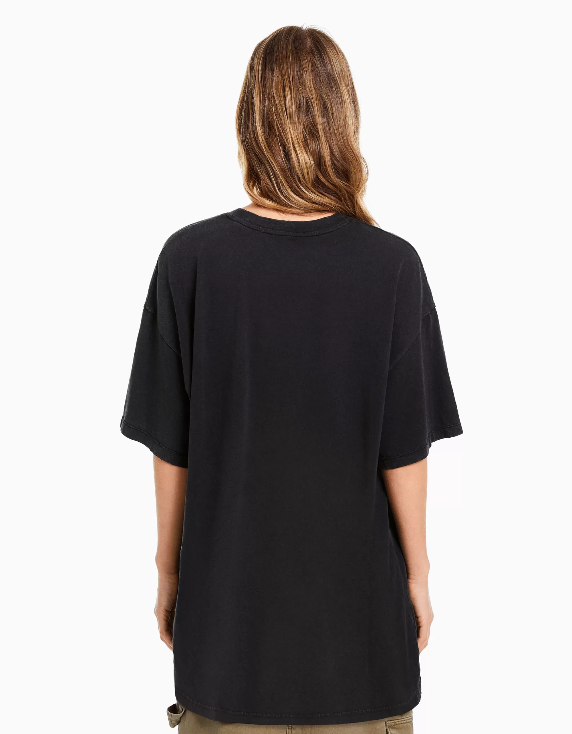 MUJER BERSHKA Camiseta manga corta print Pink Floyd Aspecto Moda