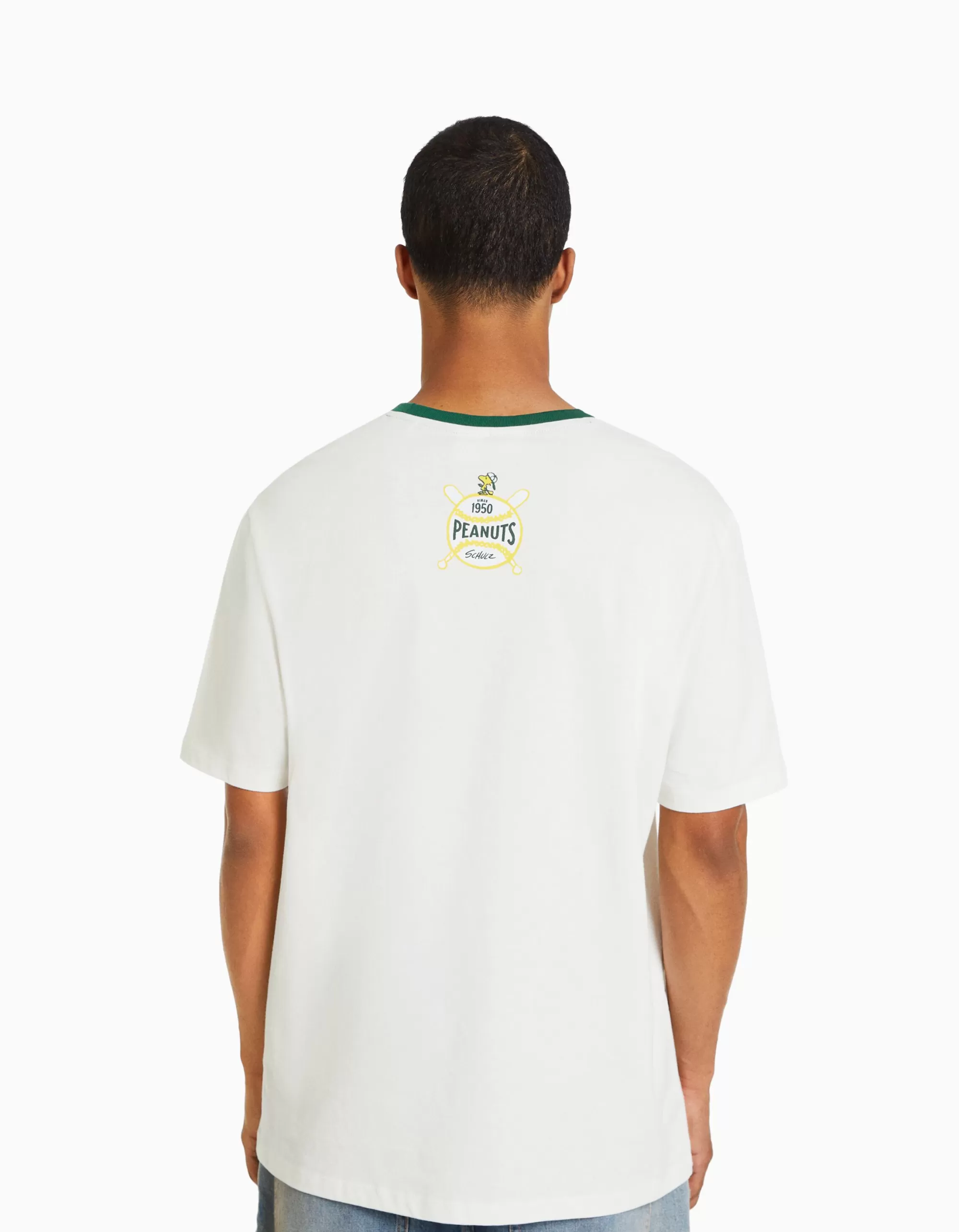 HOMBRE BERSHKA Camiseta manga corta print Snoopy