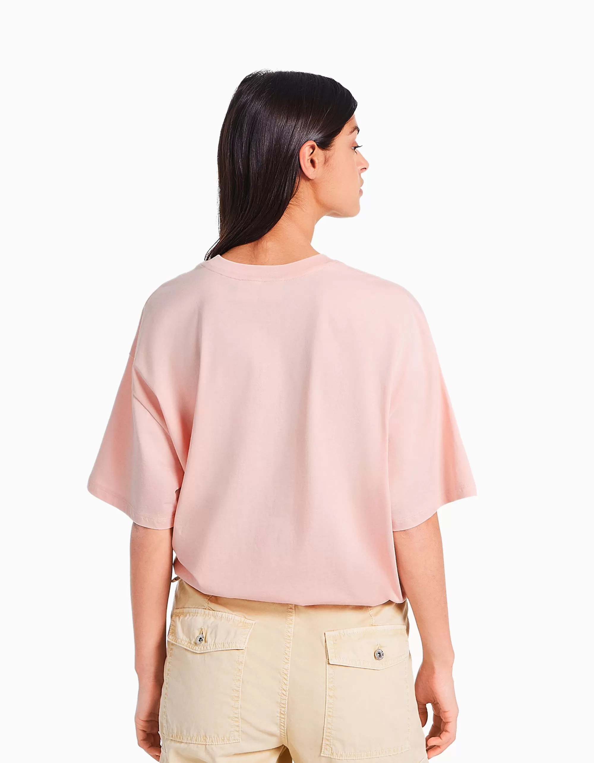 MUJER BERSHKA Camiseta manga corta print The Notorious B.I.G.