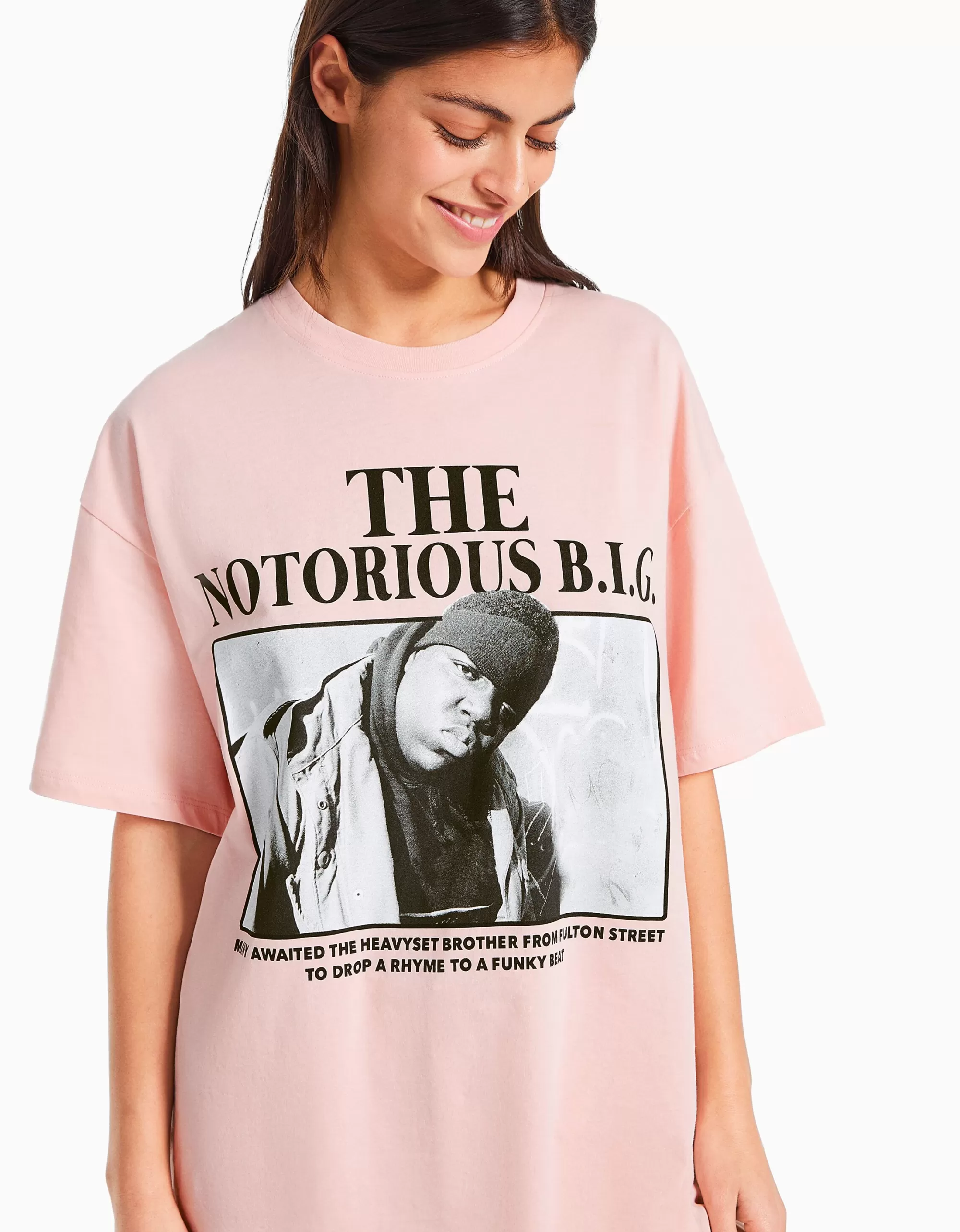 Camiseta notorious big bershka outlet