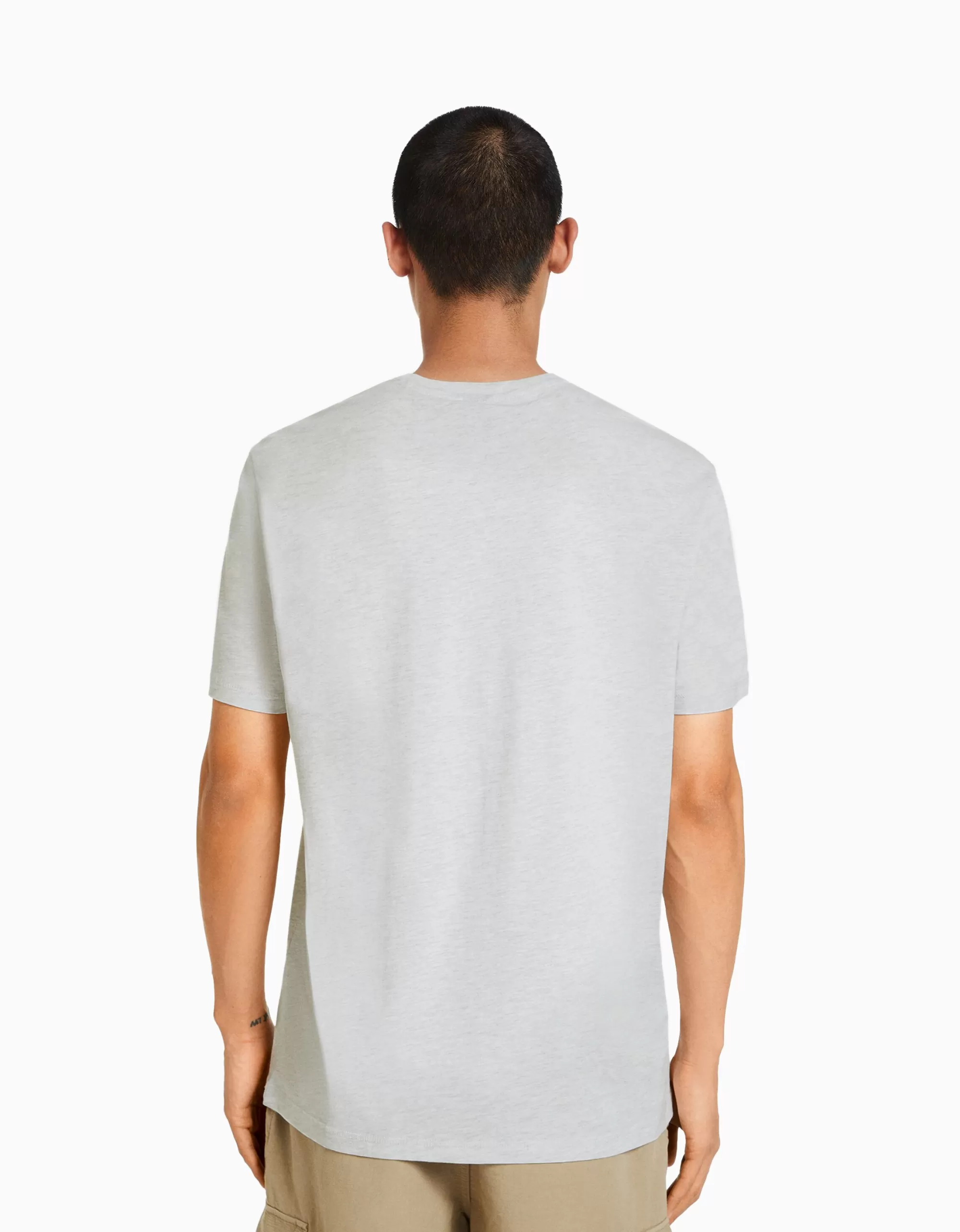HOMBRE BERSHKA Camiseta manga corta regular fit