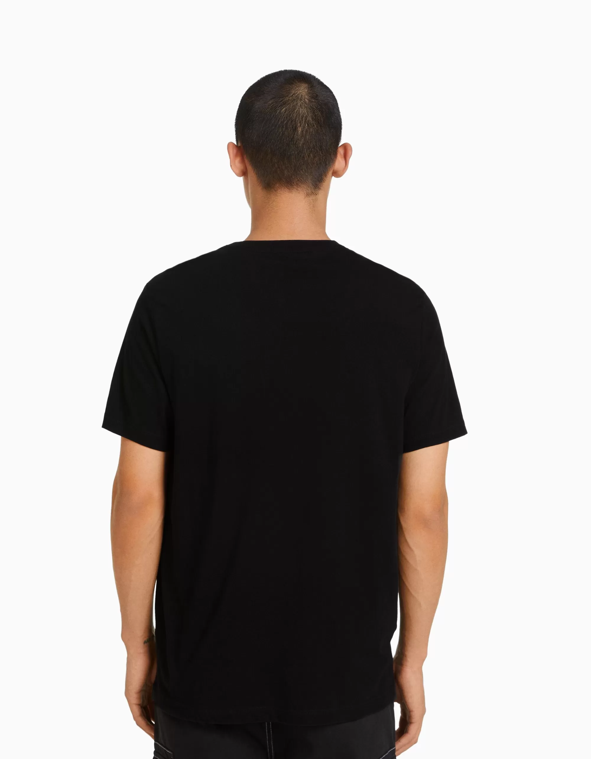HOMBRE BERSHKA Camiseta manga corta regular fit