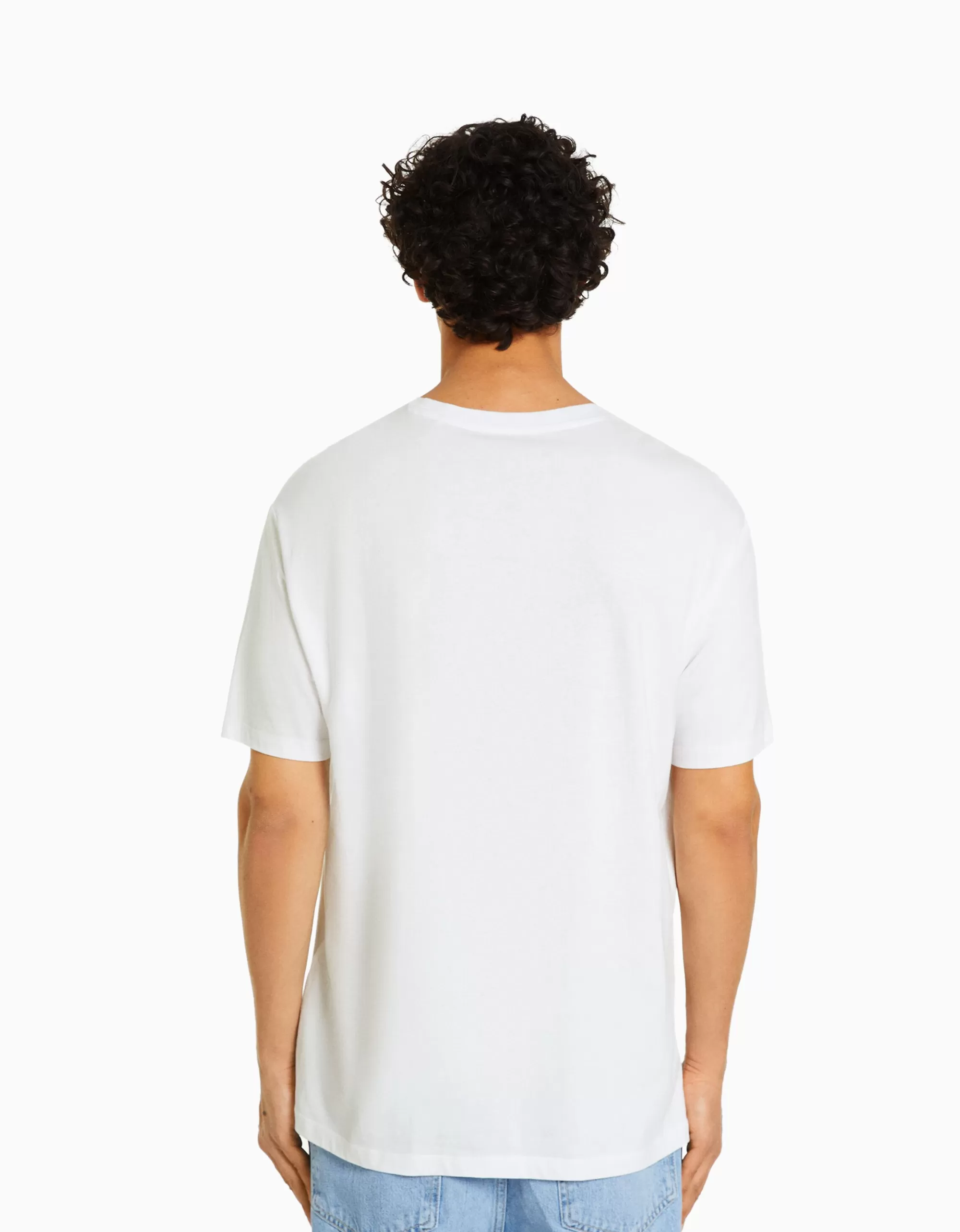 HOMBRE BERSHKA Camiseta manga corta regular fit