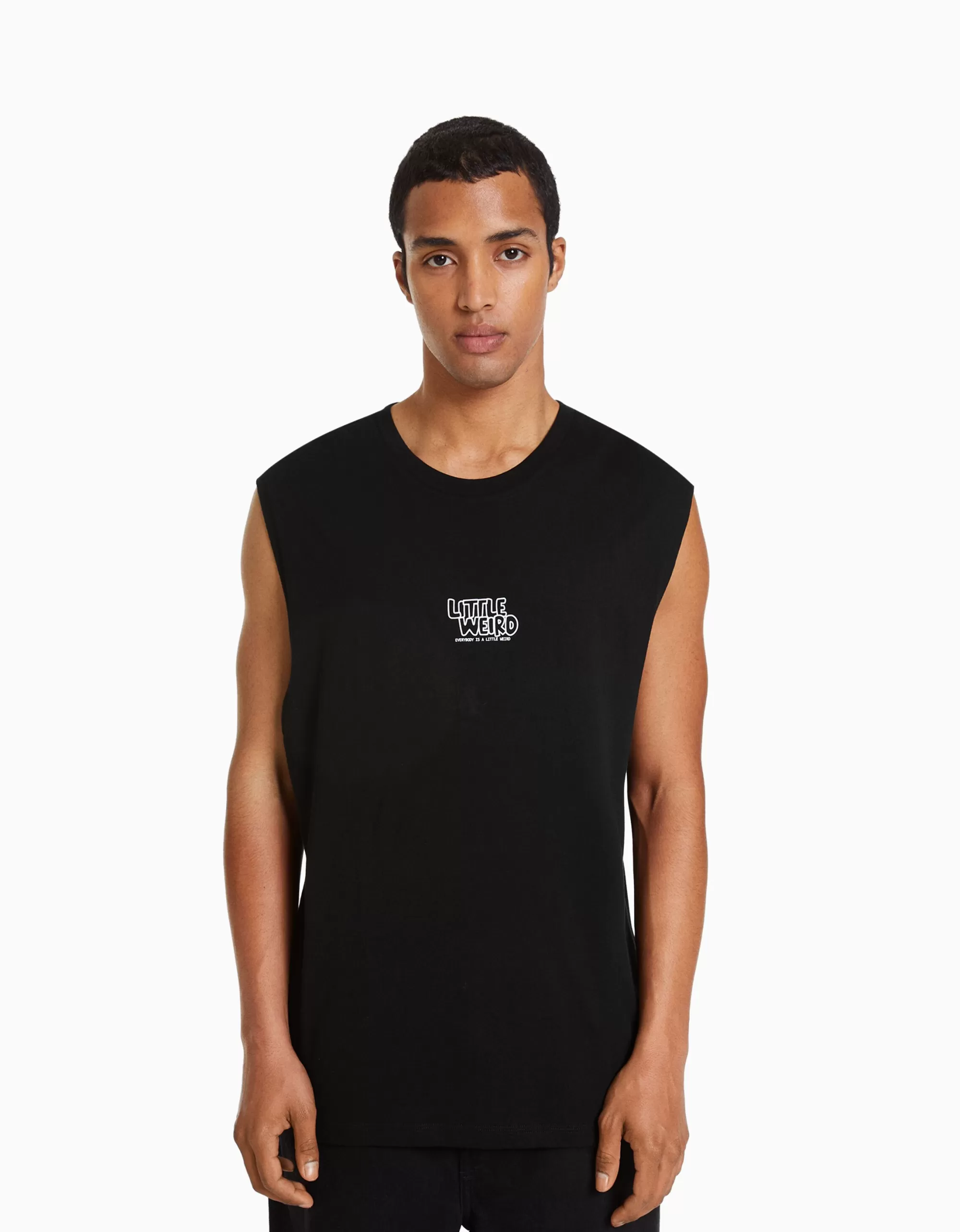 HOMBRE BERSHKA Camiseta sin mangas worker fit