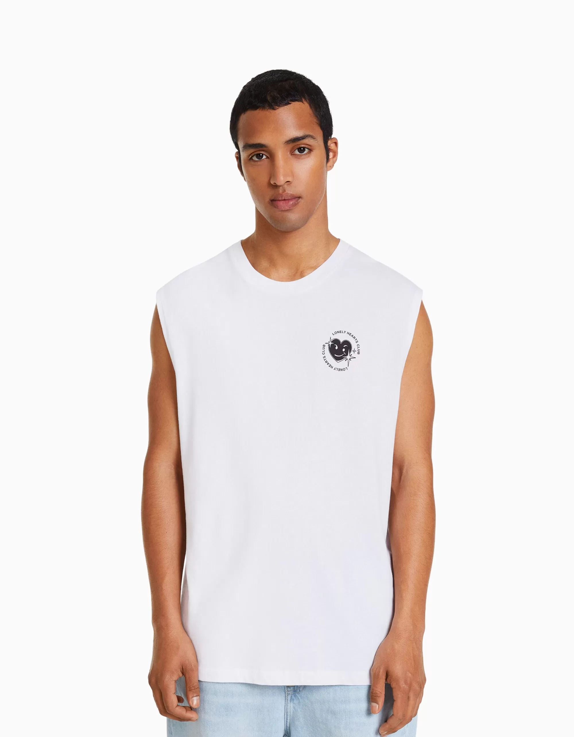 HOMBRE BERSHKA Camiseta sin mangas worker fit
