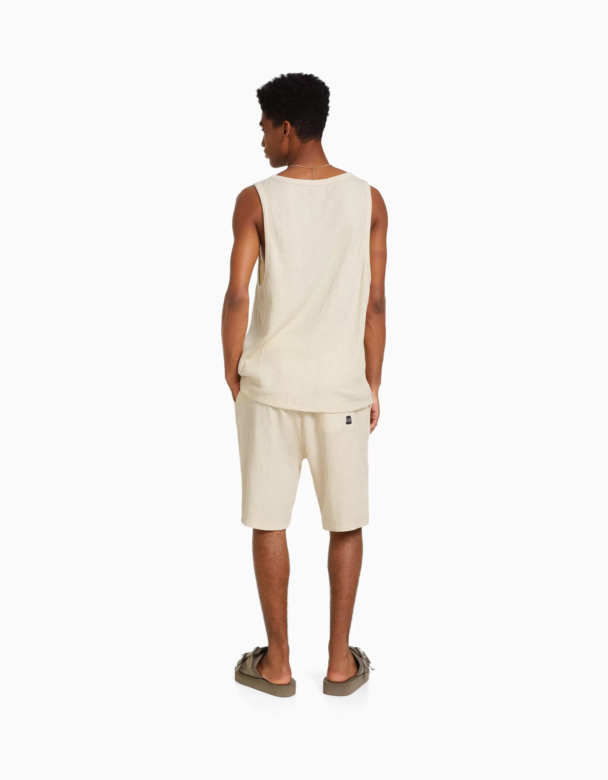 HOMBRE BERSHKA Camiseta sin mangas worker fit