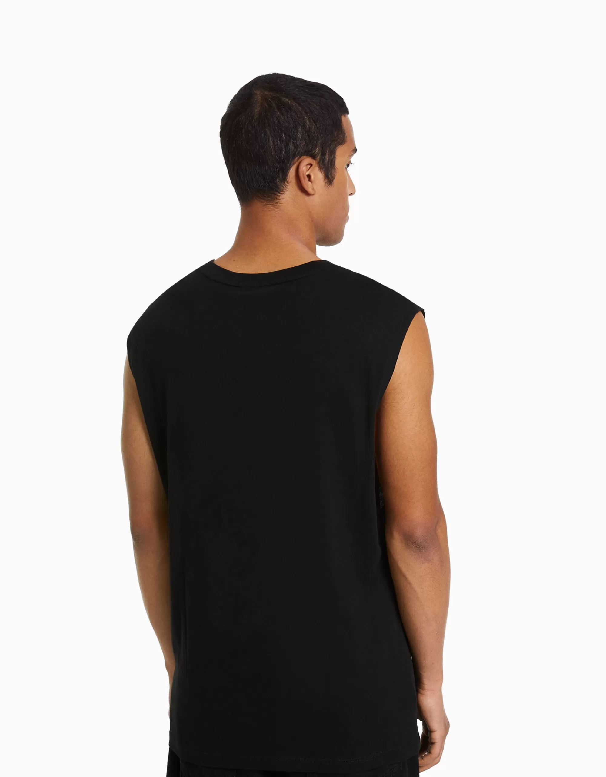 HOMBRE BERSHKA Camiseta sin mangas worker fit