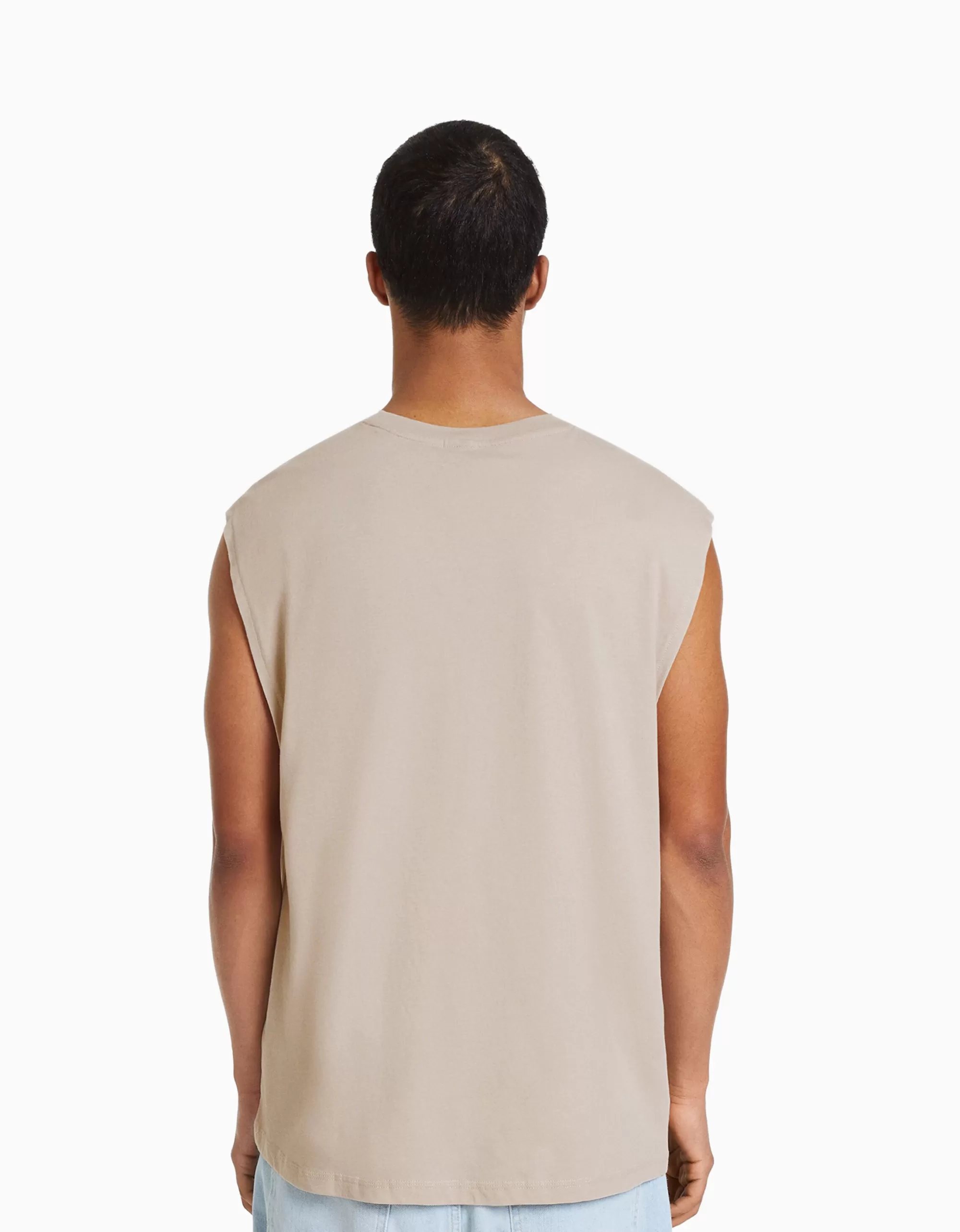 HOMBRE BERSHKA Camiseta sin mangas worker fit