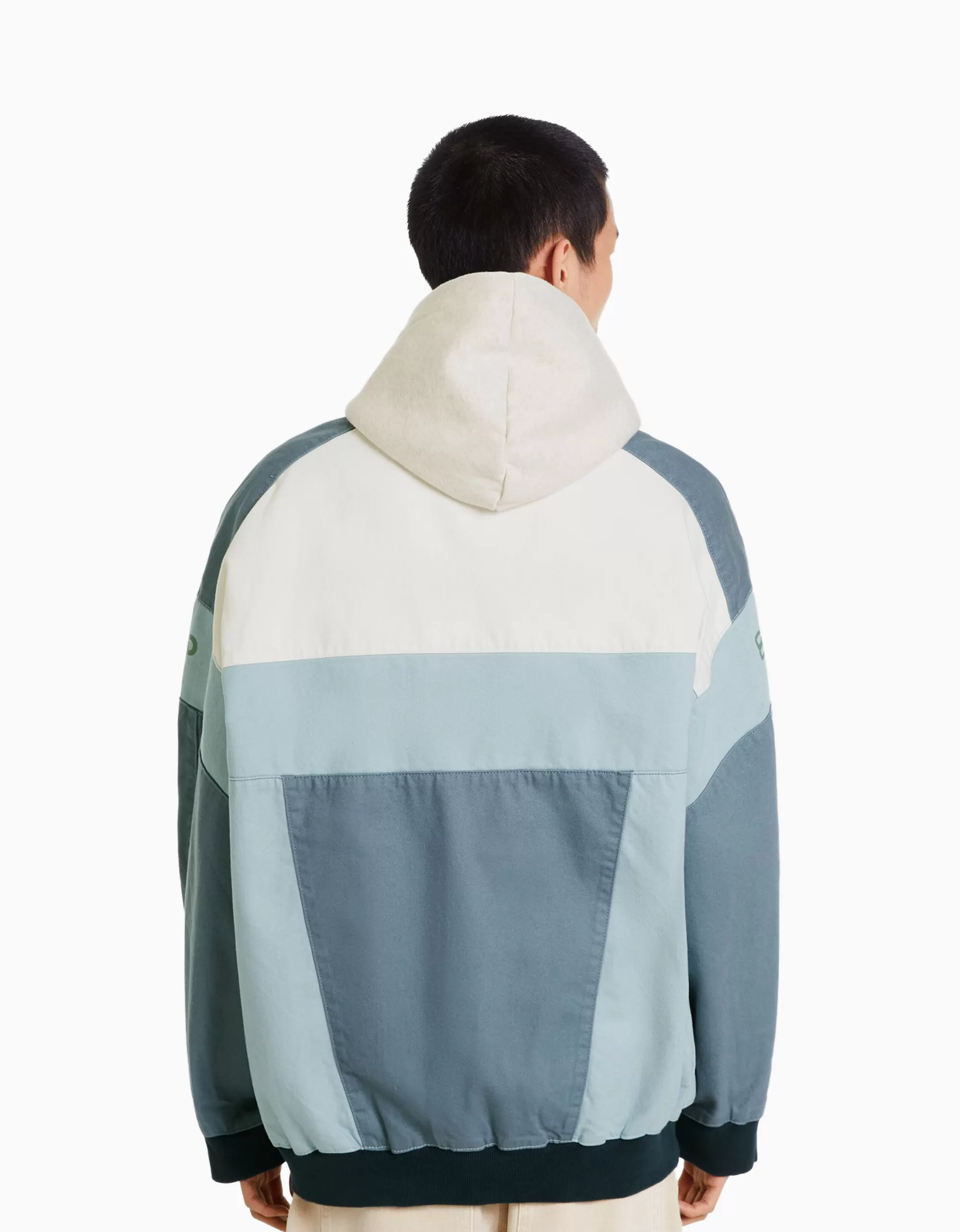 HOMBRE BERSHKA Cazadora denim racing