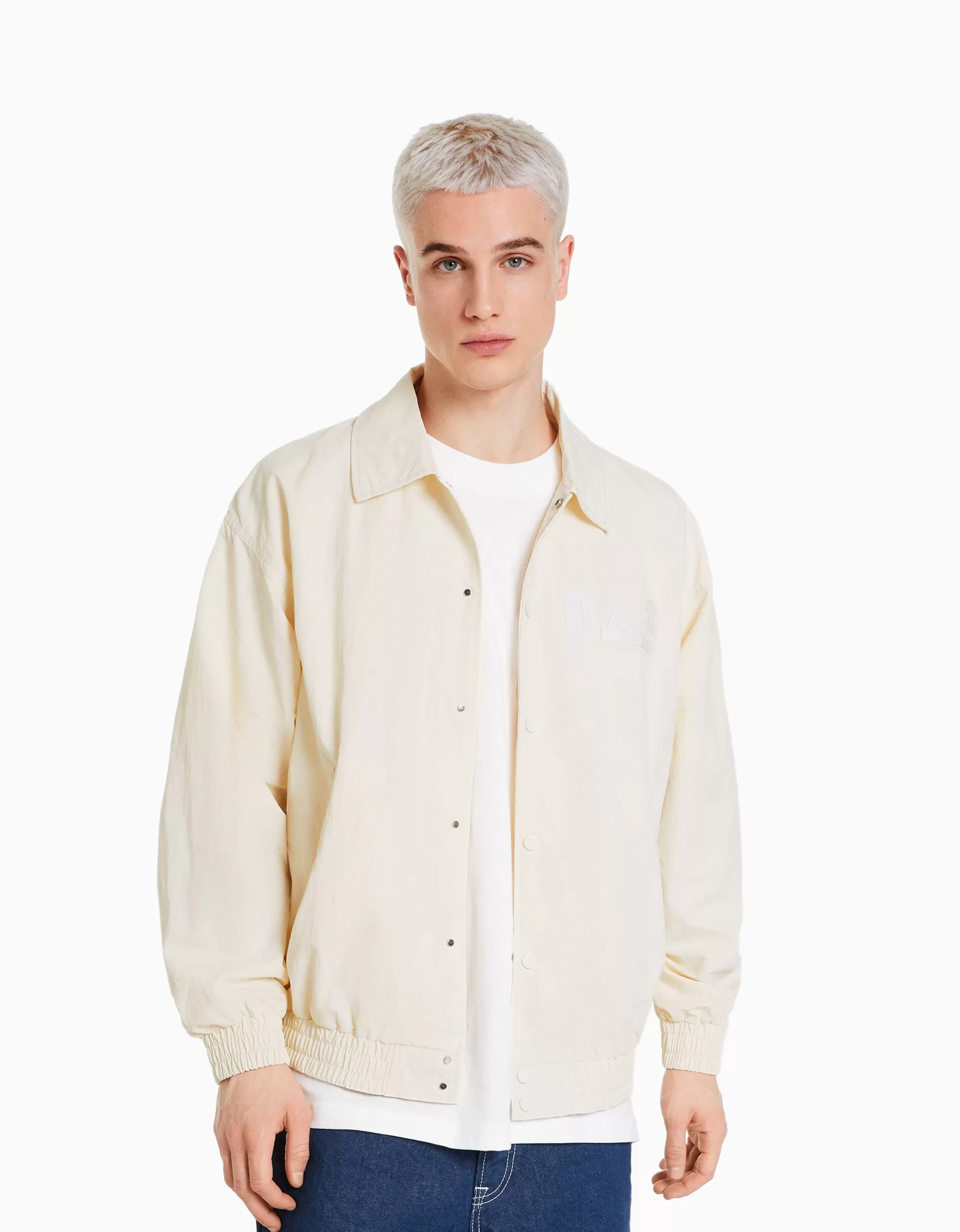 HOMBRE BERSHKA Cazadora ligera efecto nylon