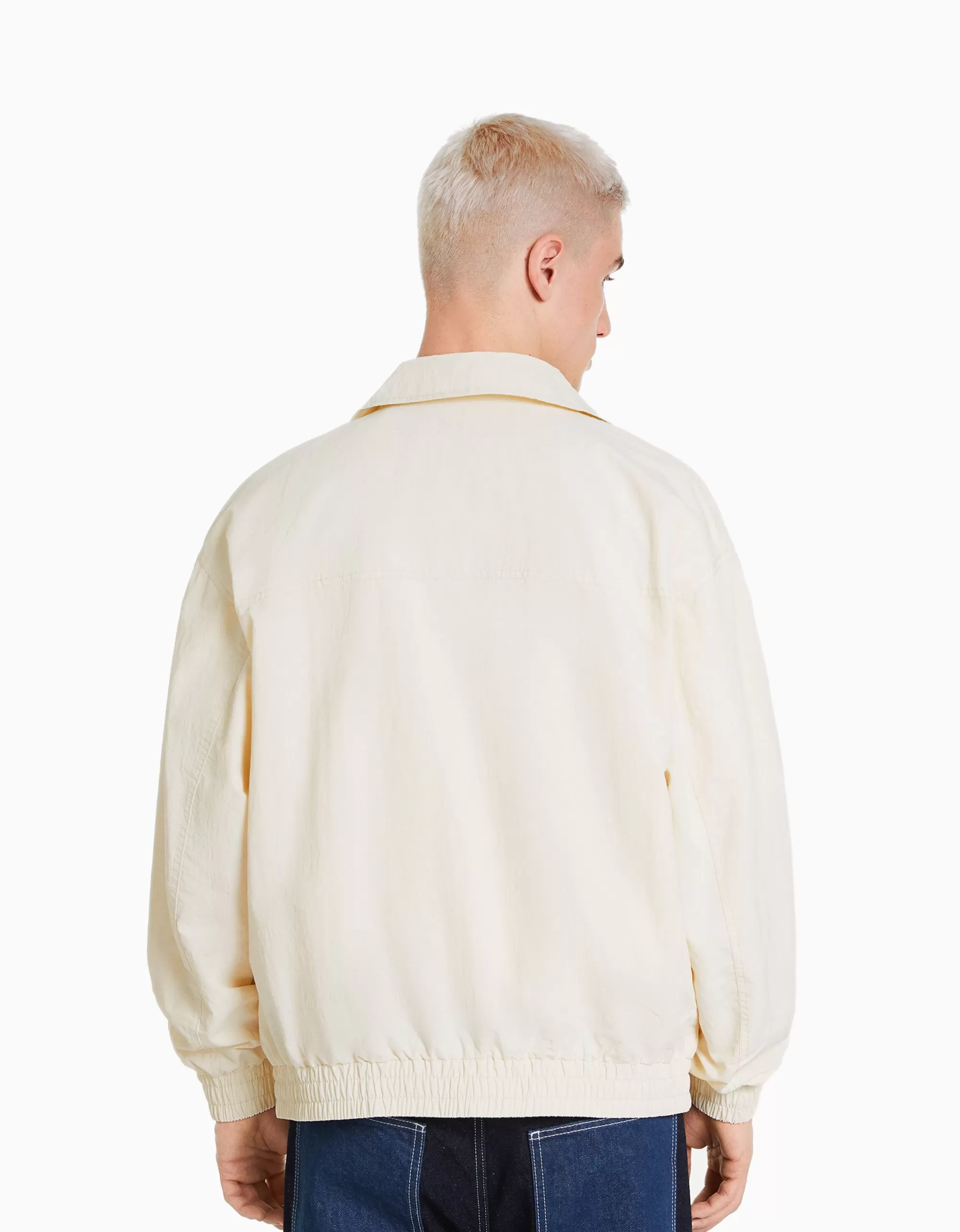 HOMBRE BERSHKA Cazadora ligera efecto nylon