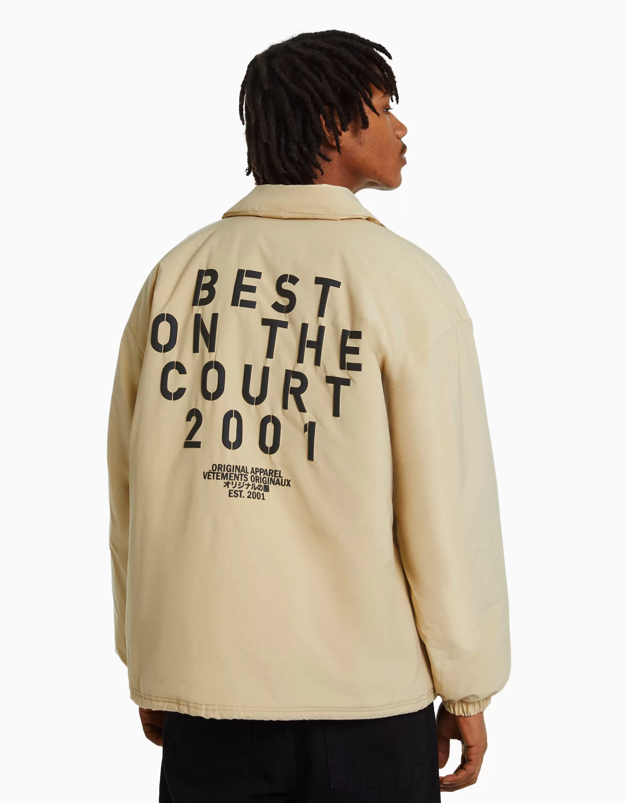 HOMBRE BERSHKA Cazadora print espalda