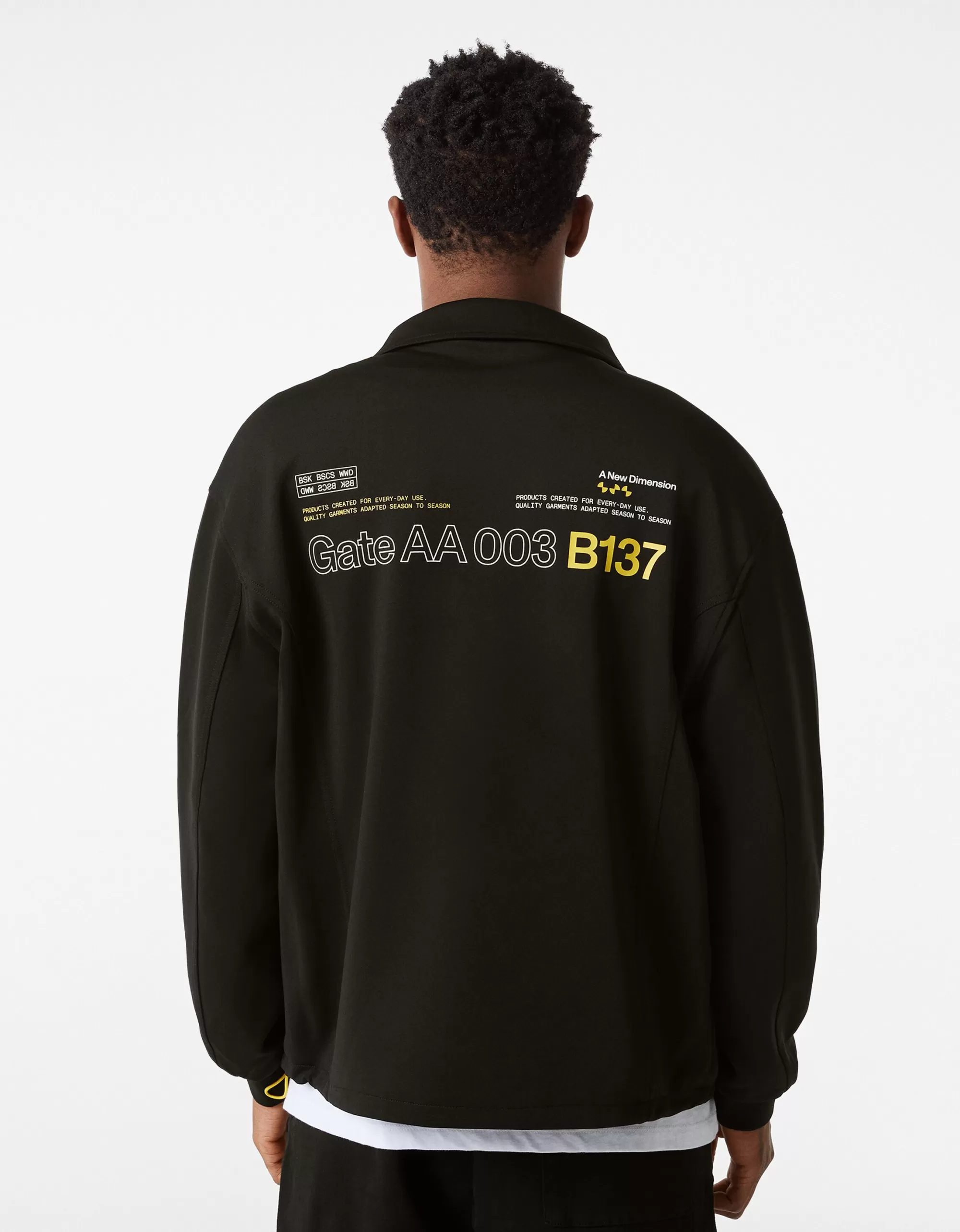 HOMBRE BERSHKA Cazadora scuba new dimension