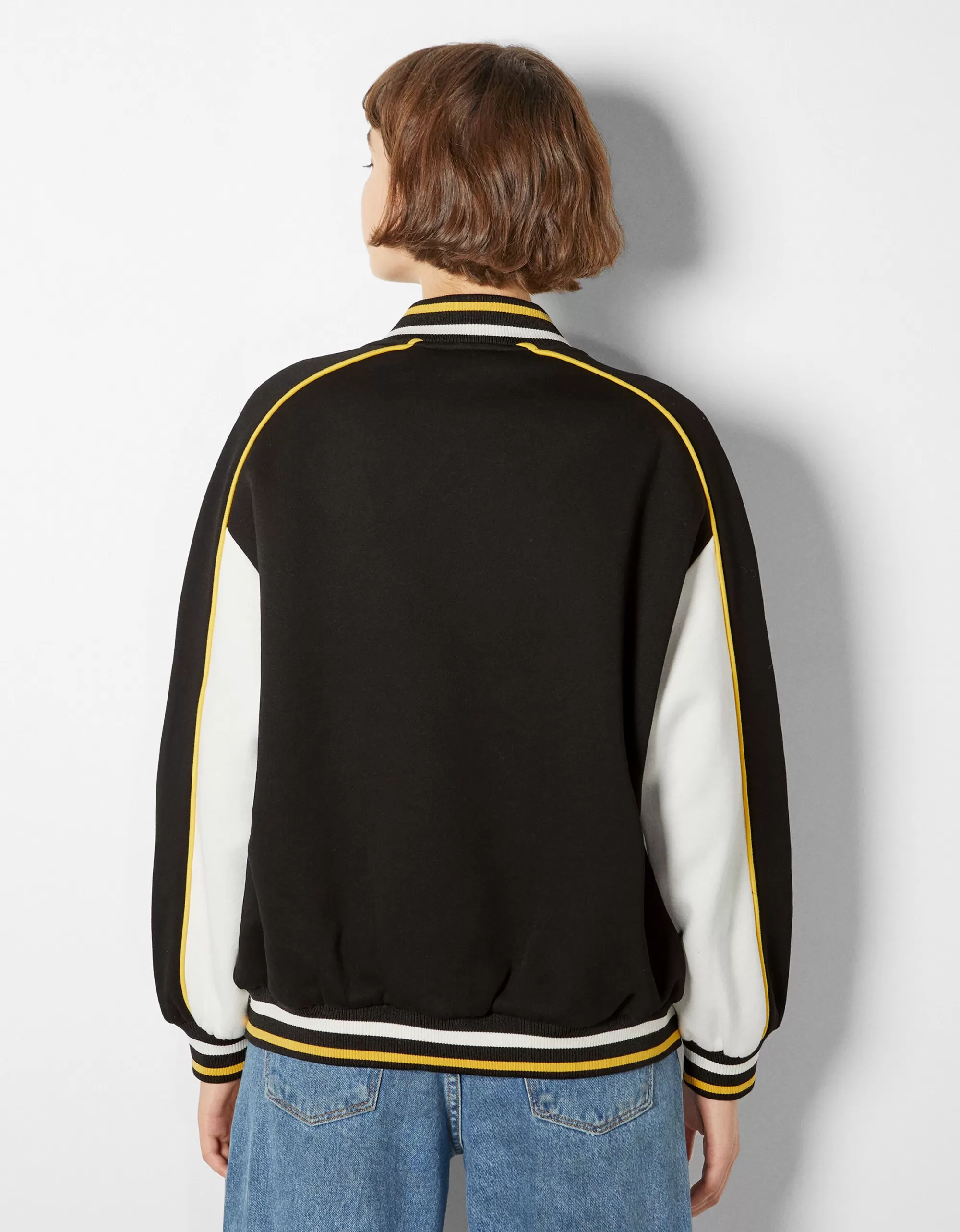 MUJER BERSHKA Cazadora varsity