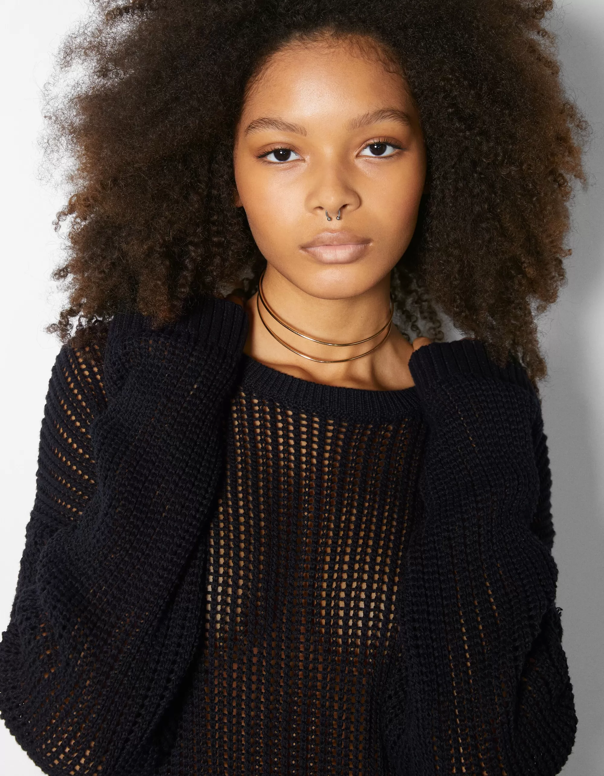 MUJER BERSHKA Collar choker efecto
